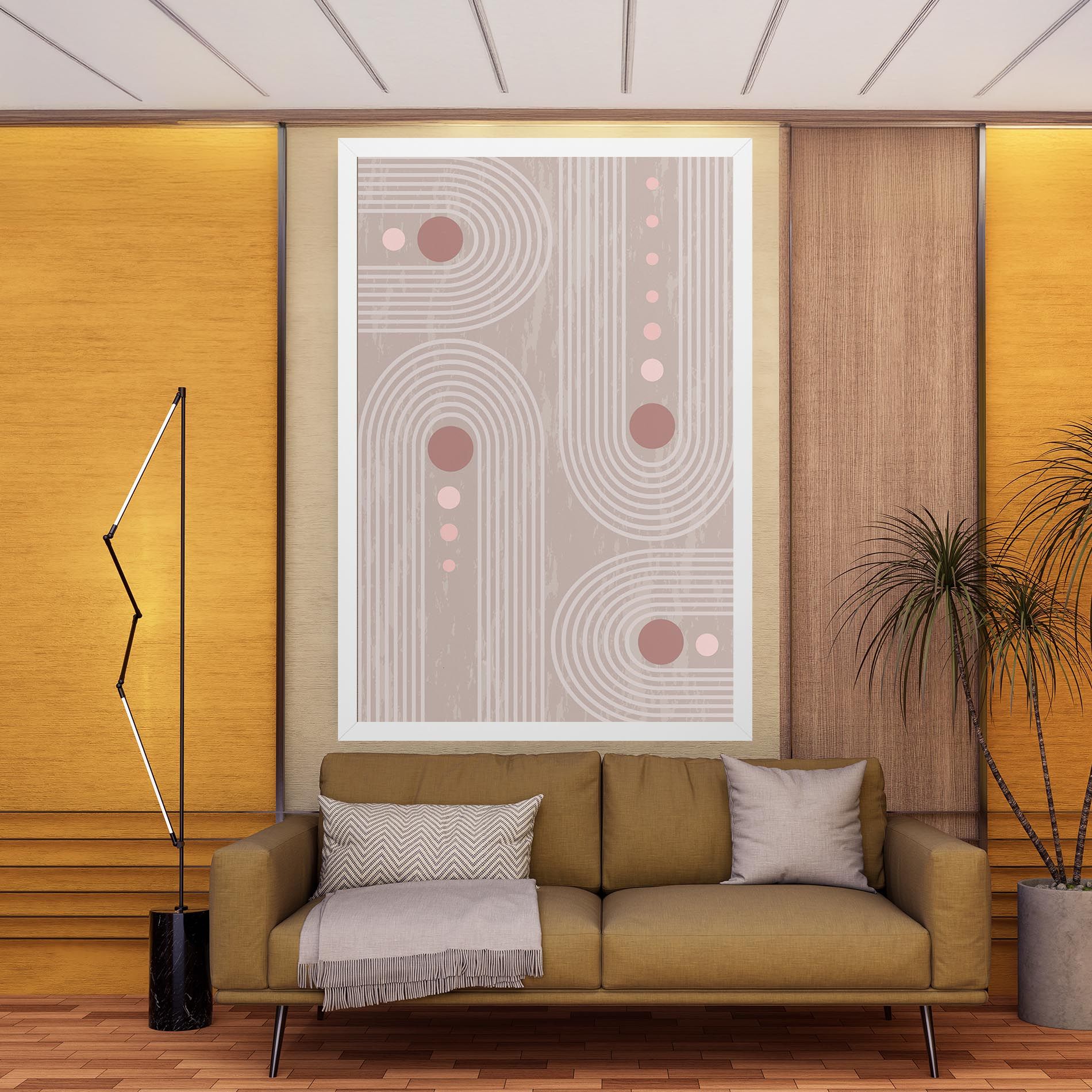 Pink Circle On Cream mockup 9