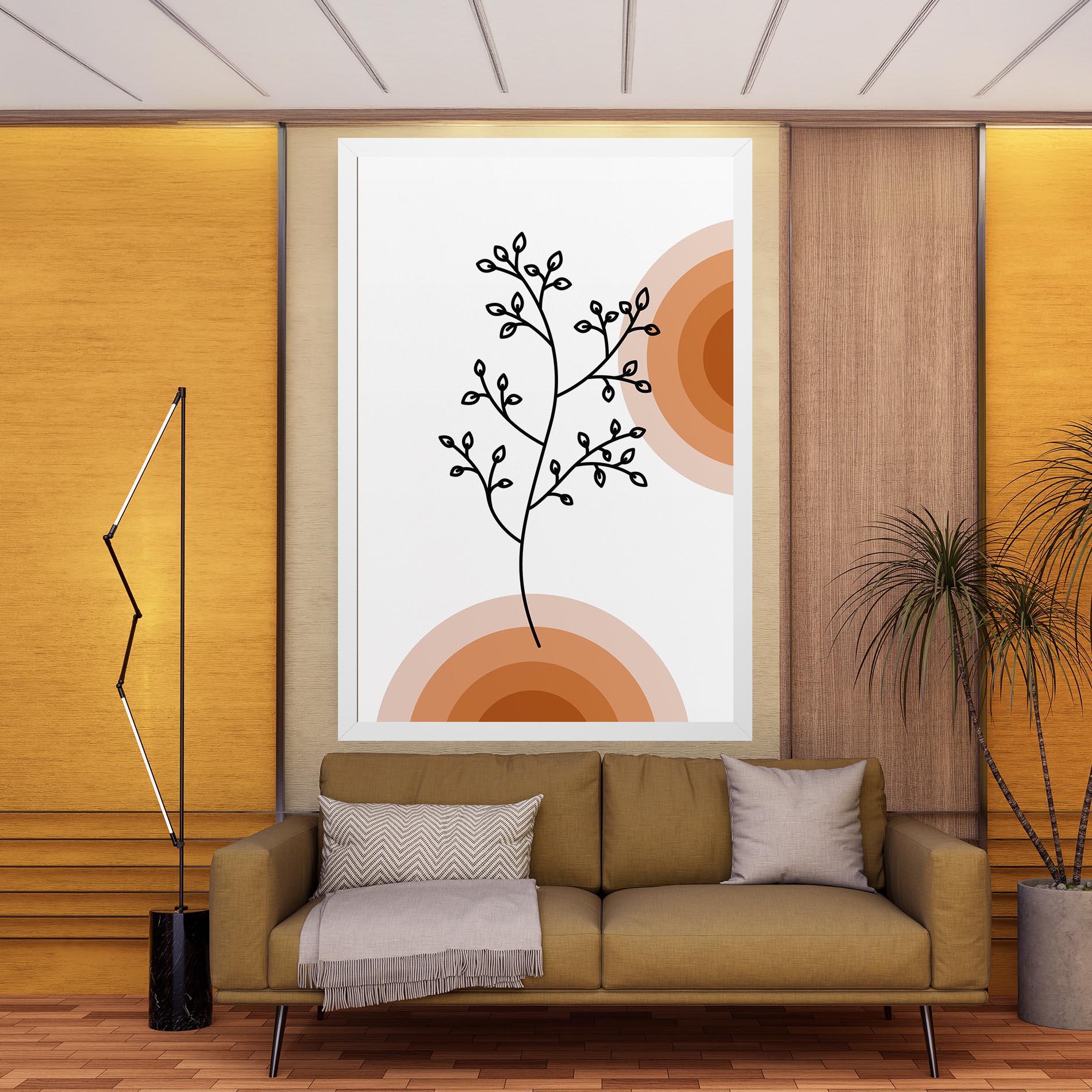 Tablou Canvas Plant Orange Circle mockup 9