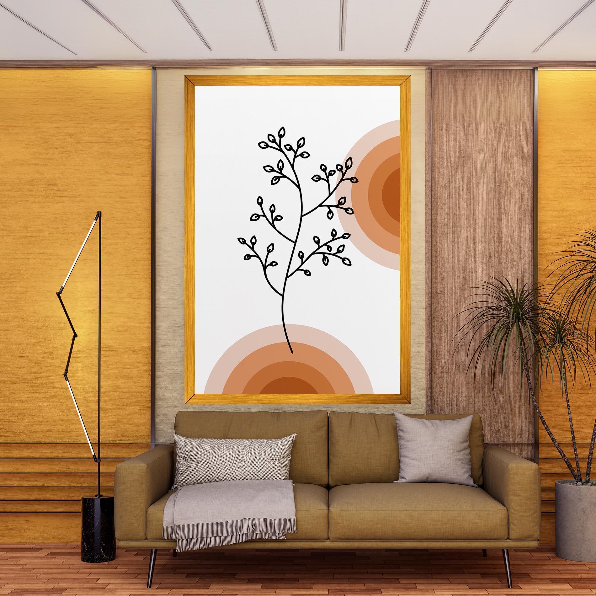 Tablou Canvas Plant Orange Circle mockup 9