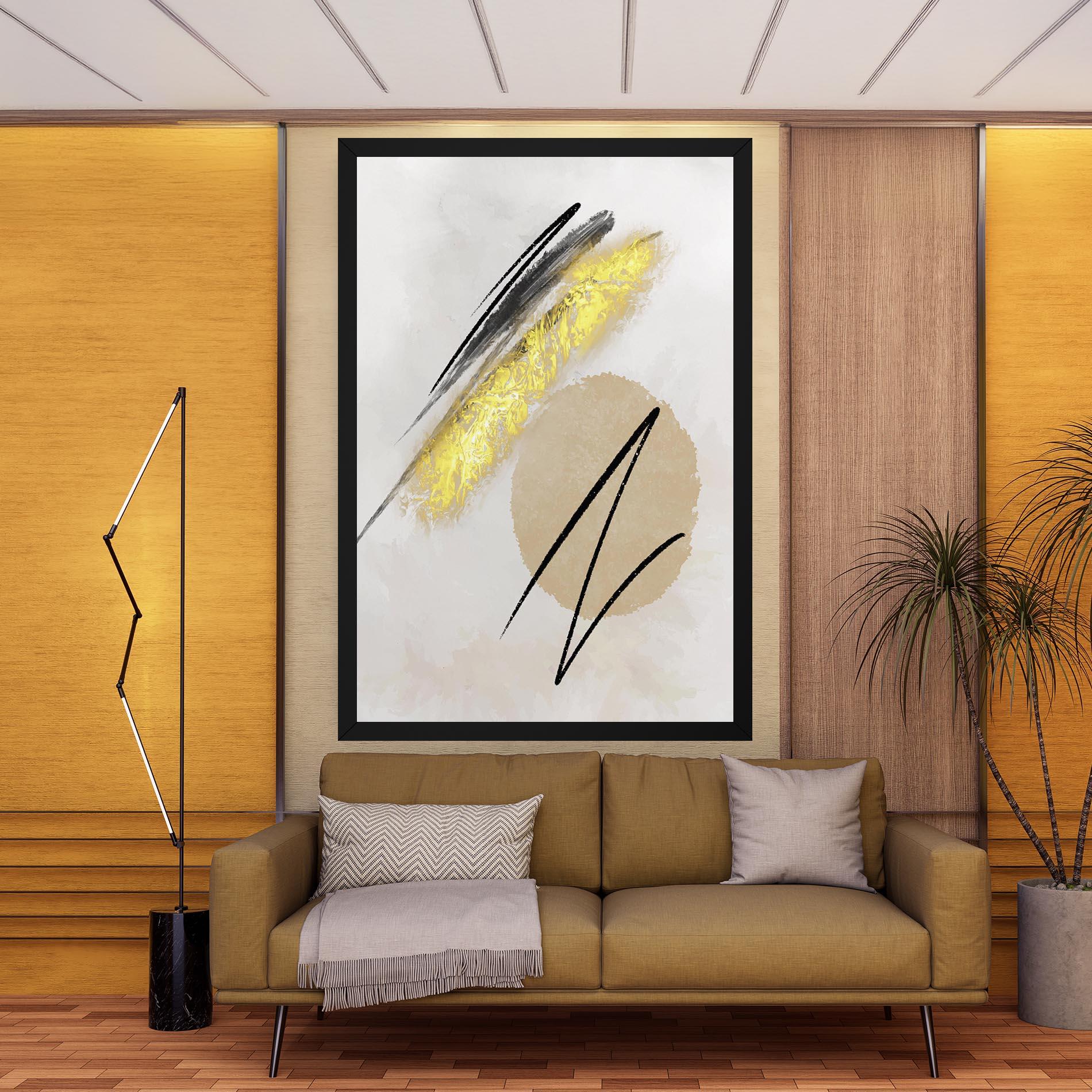 Tablou Canvas Gold Brush mockup 9