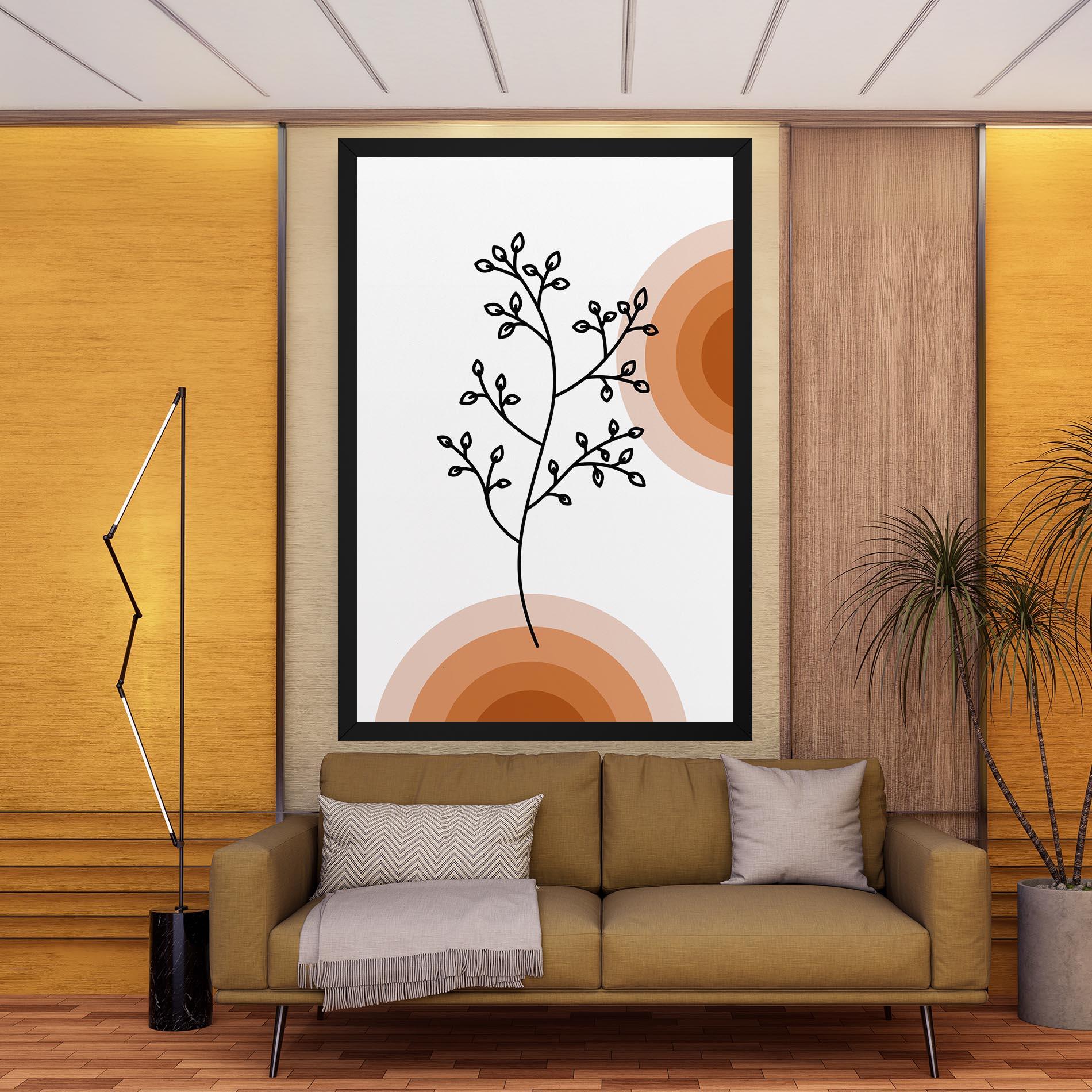 Tablou Canvas Plant Orange Circle mockup 9