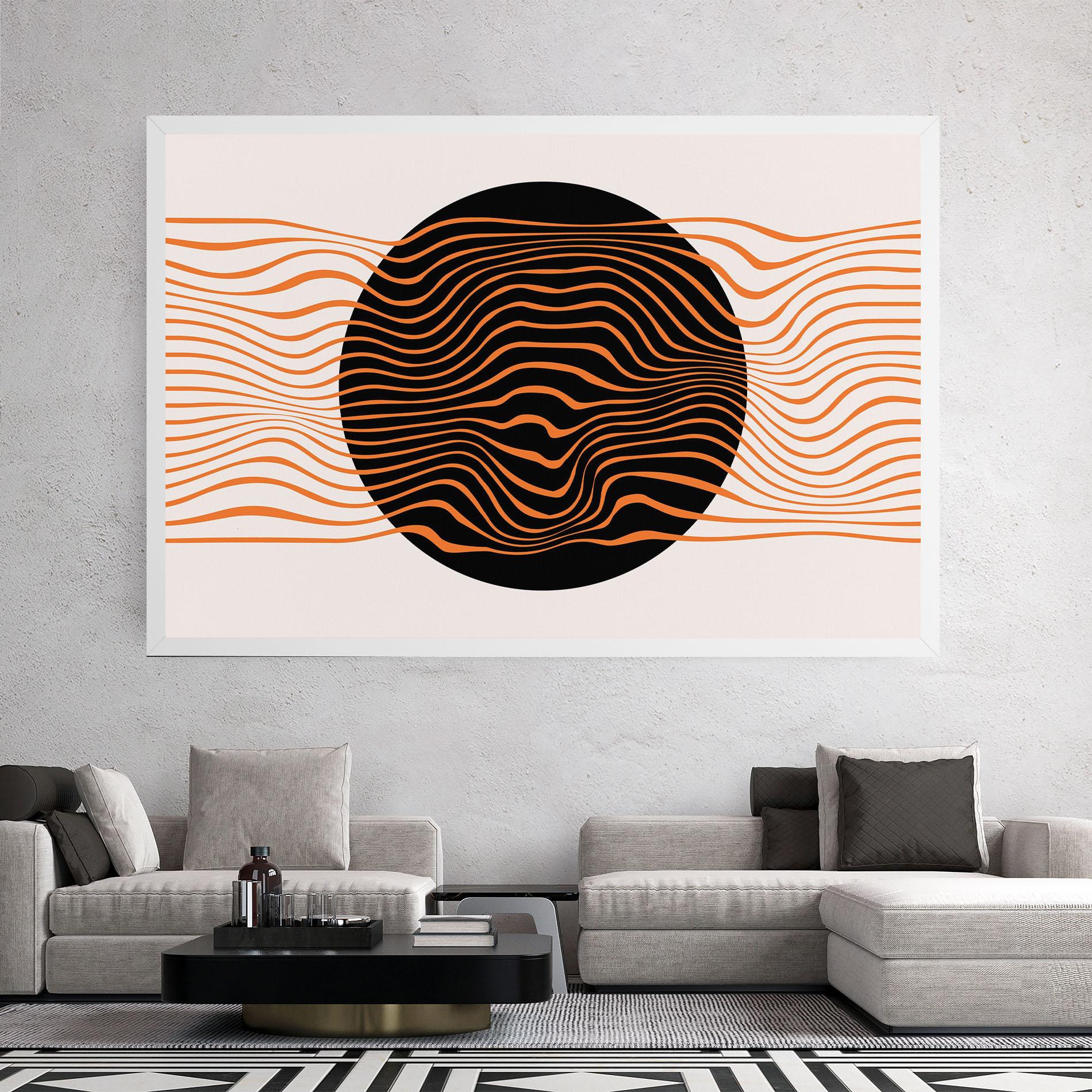 Tablou Canvas Black Circle mockup 2