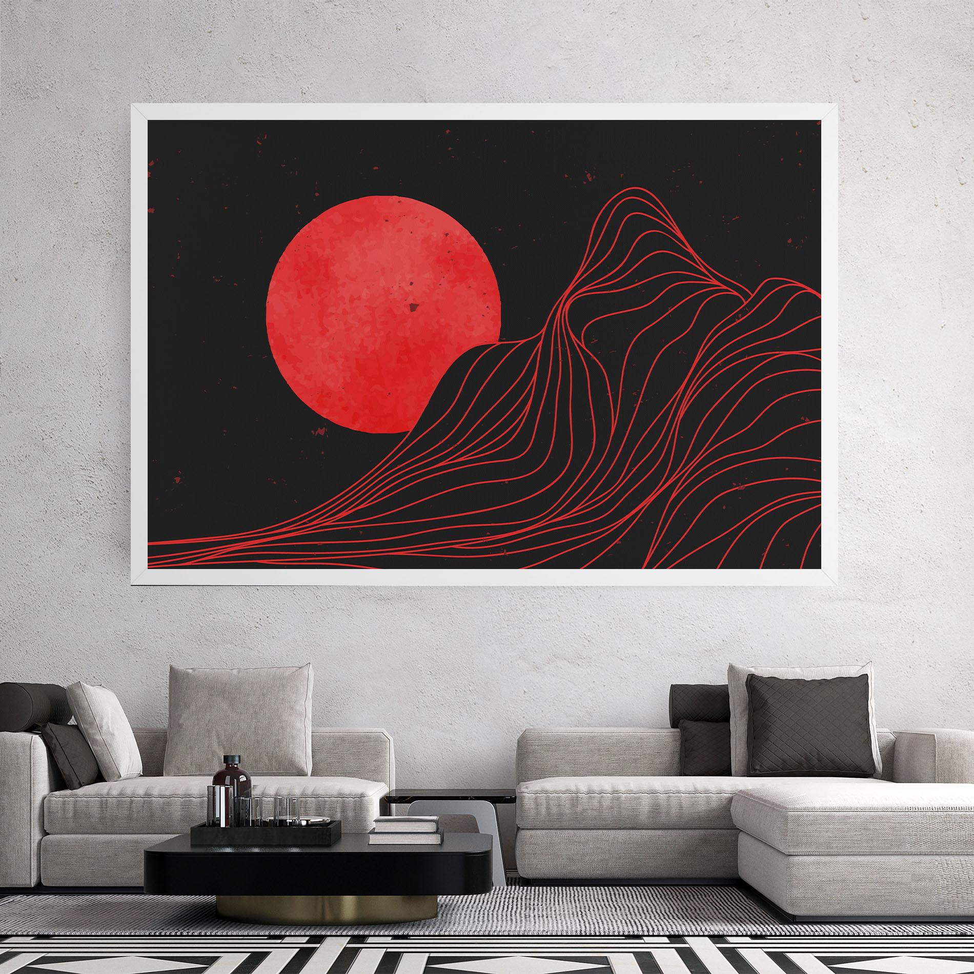 Tablou Canvas Bloody Moon mockup 2