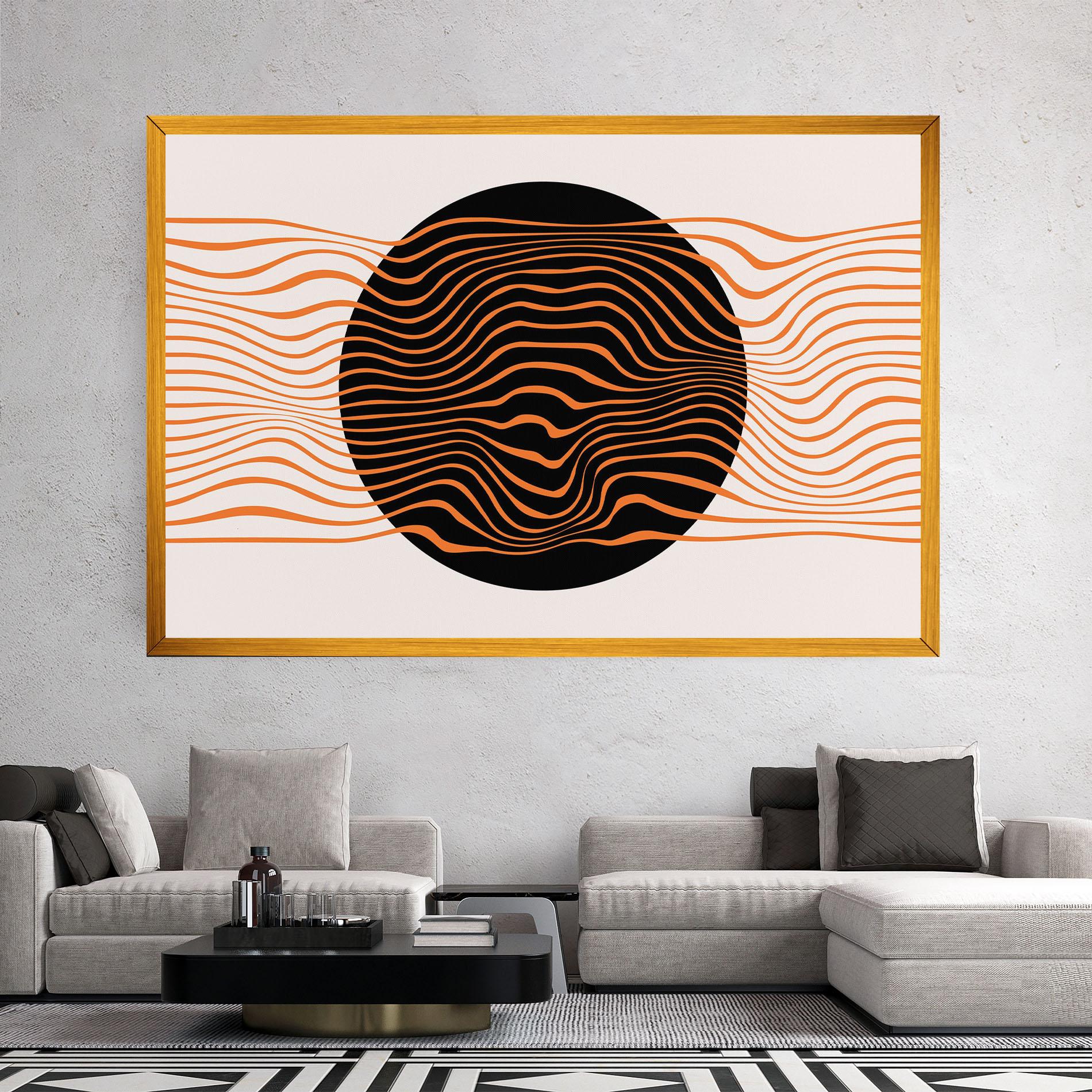 Tablou Canvas Black Circle mockup 2