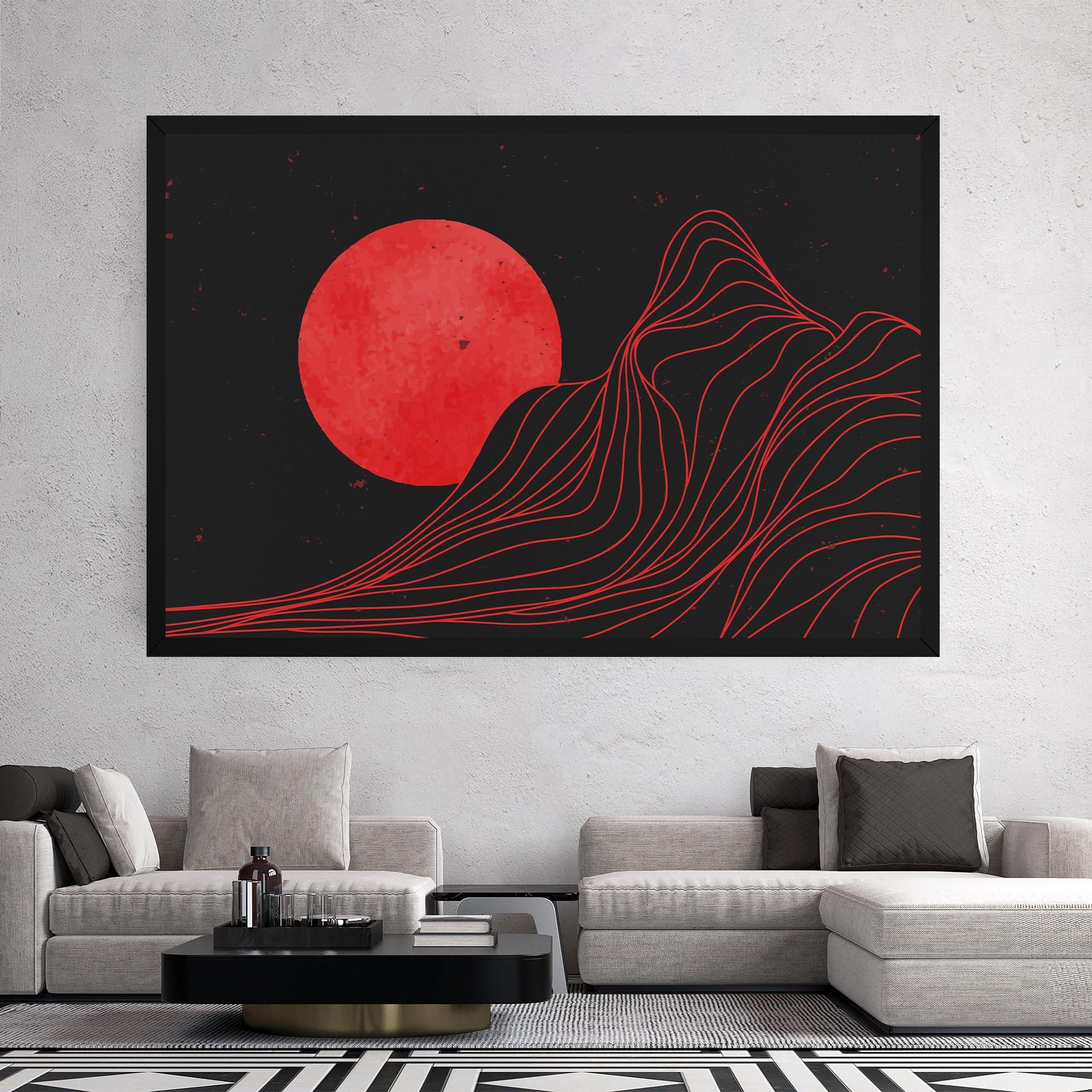 Tablou Canvas Bloody Moon mockup 2