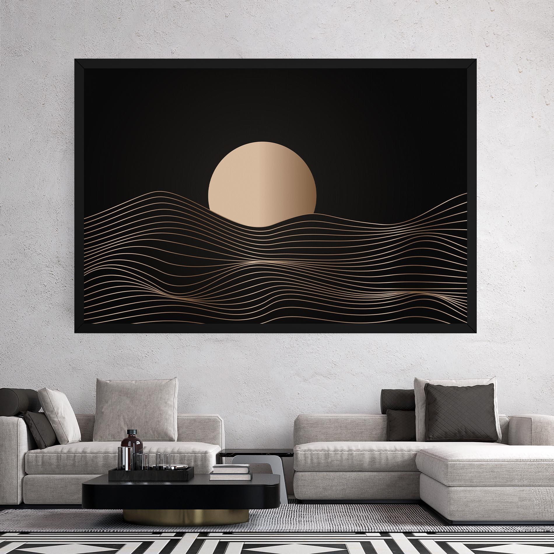 Tablou Canvas Cream Moon mockup 2