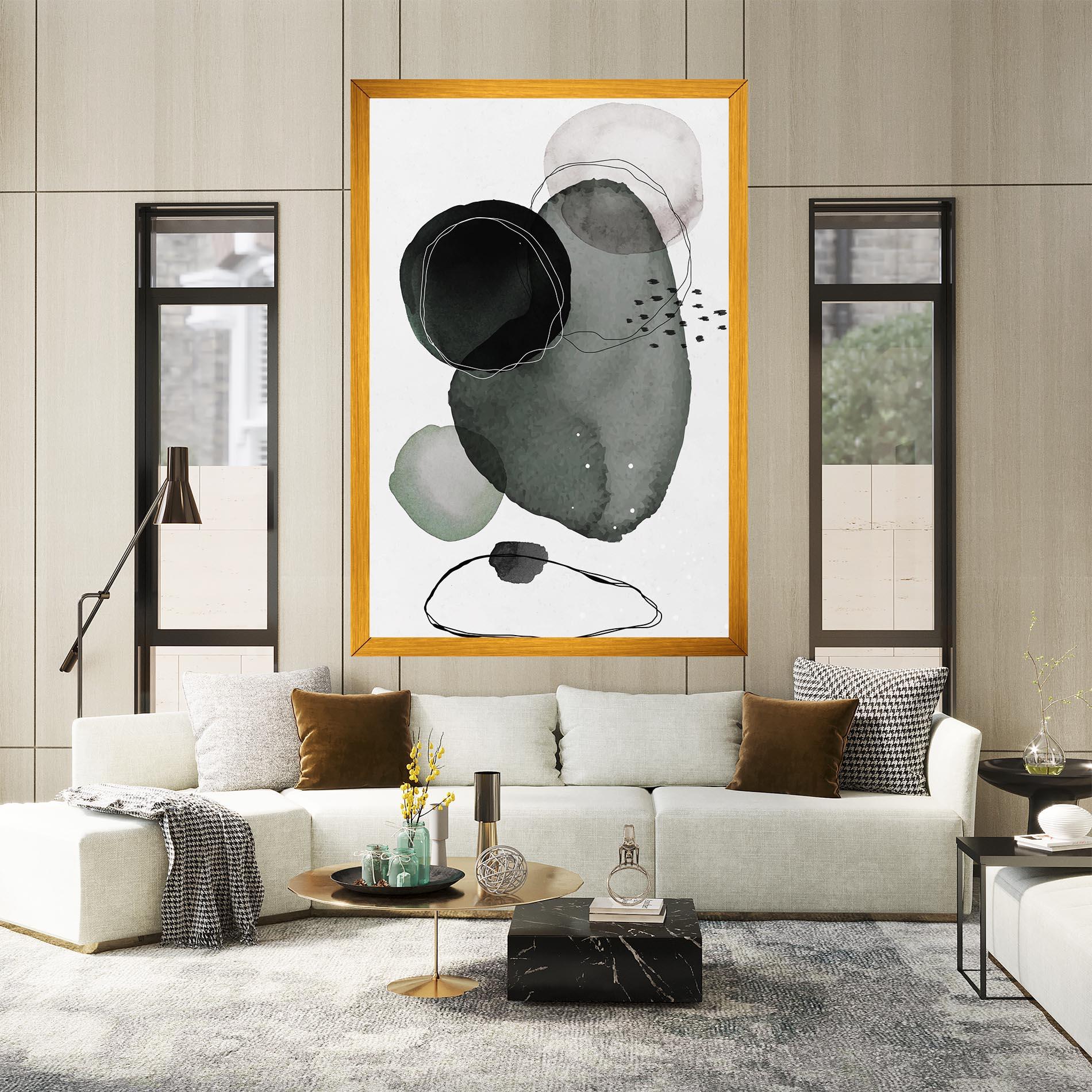 Tablou Canvas Green Watercolor mockup 2