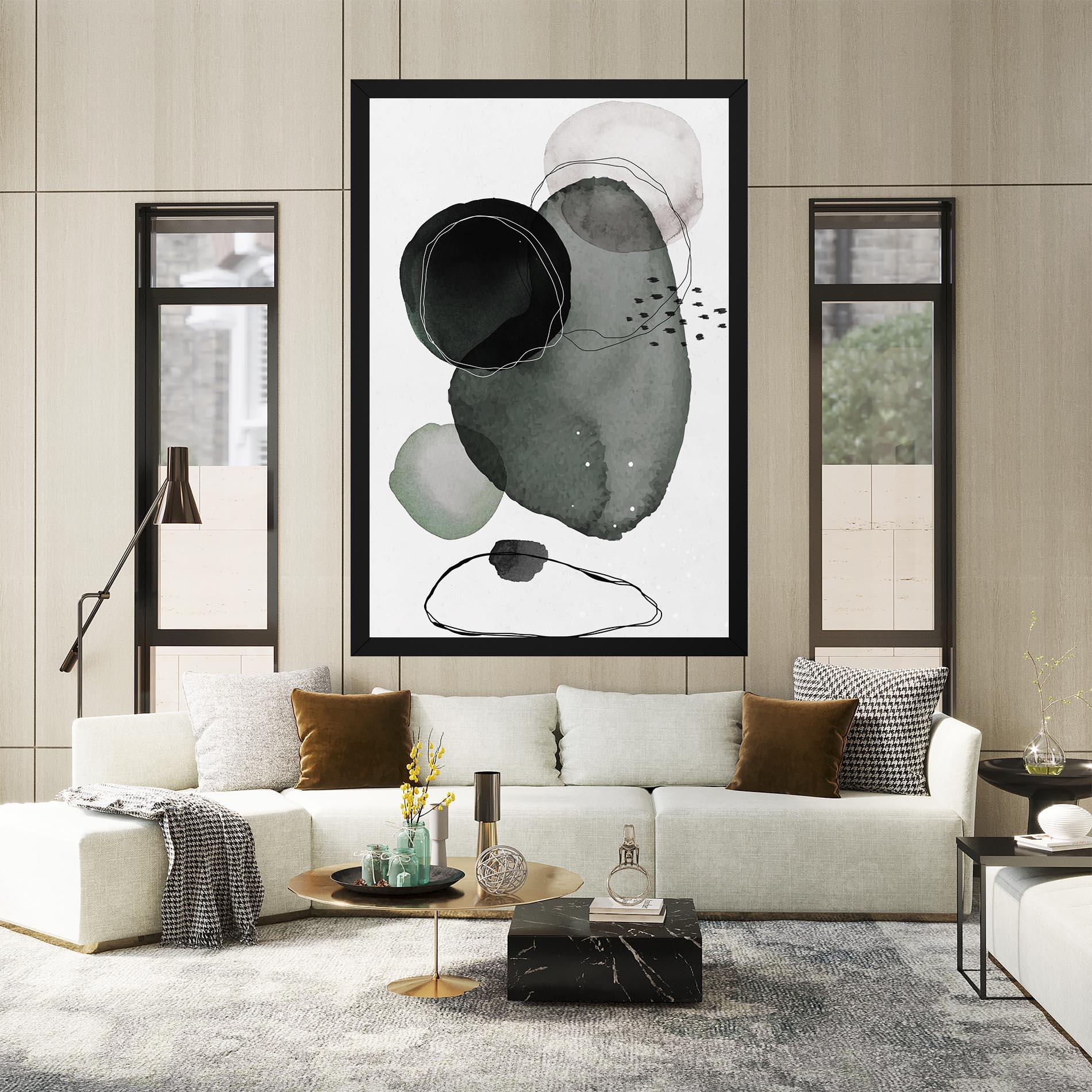 Tablou Canvas Green Watercolor mockup 2