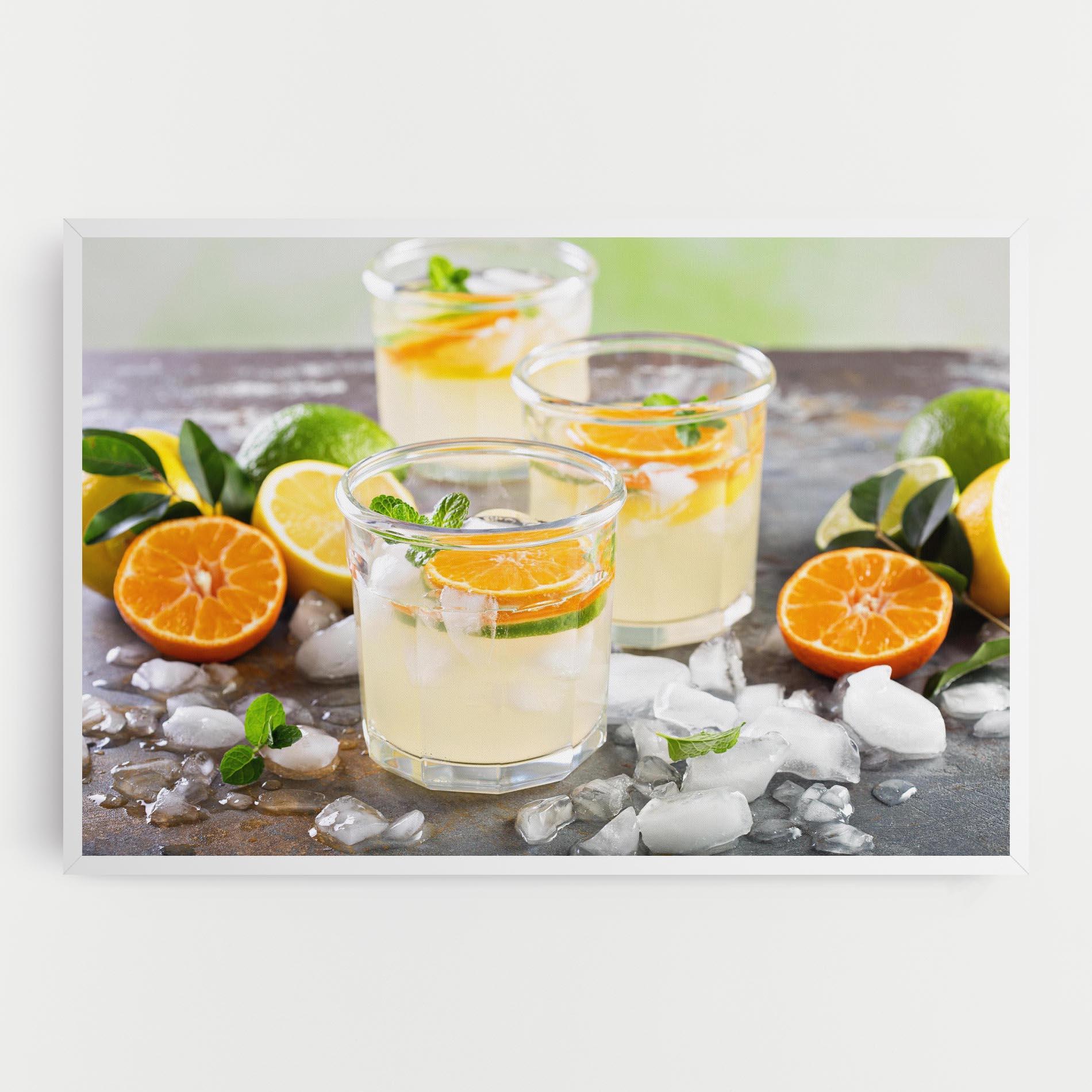 Tablou Canvas Citrus Fruit Lemonade mockup 0