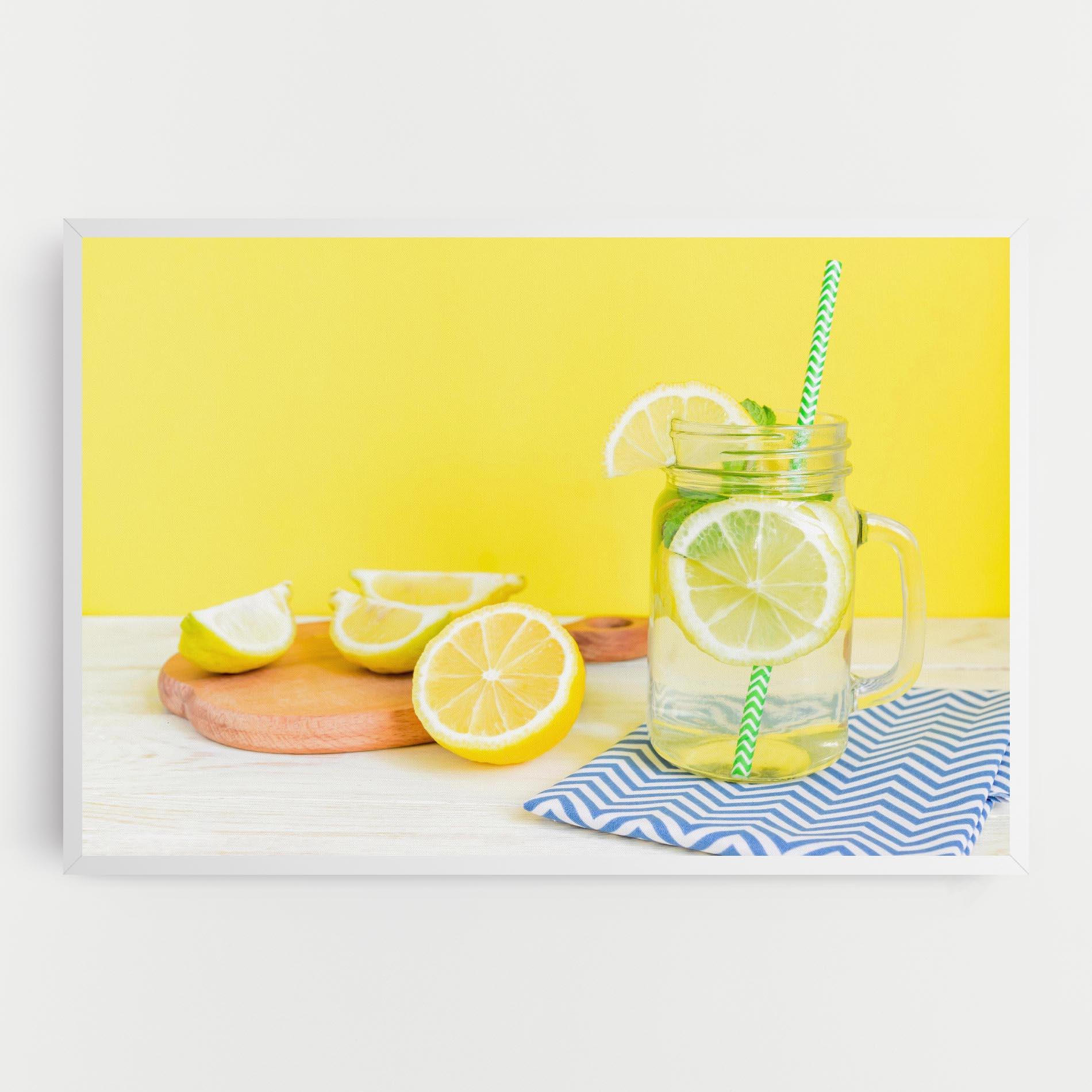 Tablou Canvas Citrus Lemonade Water mockup 0