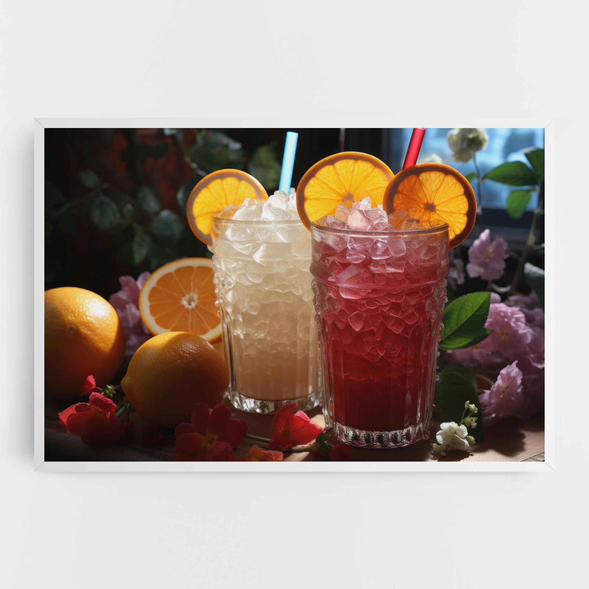 Tablou Canvas Citrus Smoothie Drink mockup 0