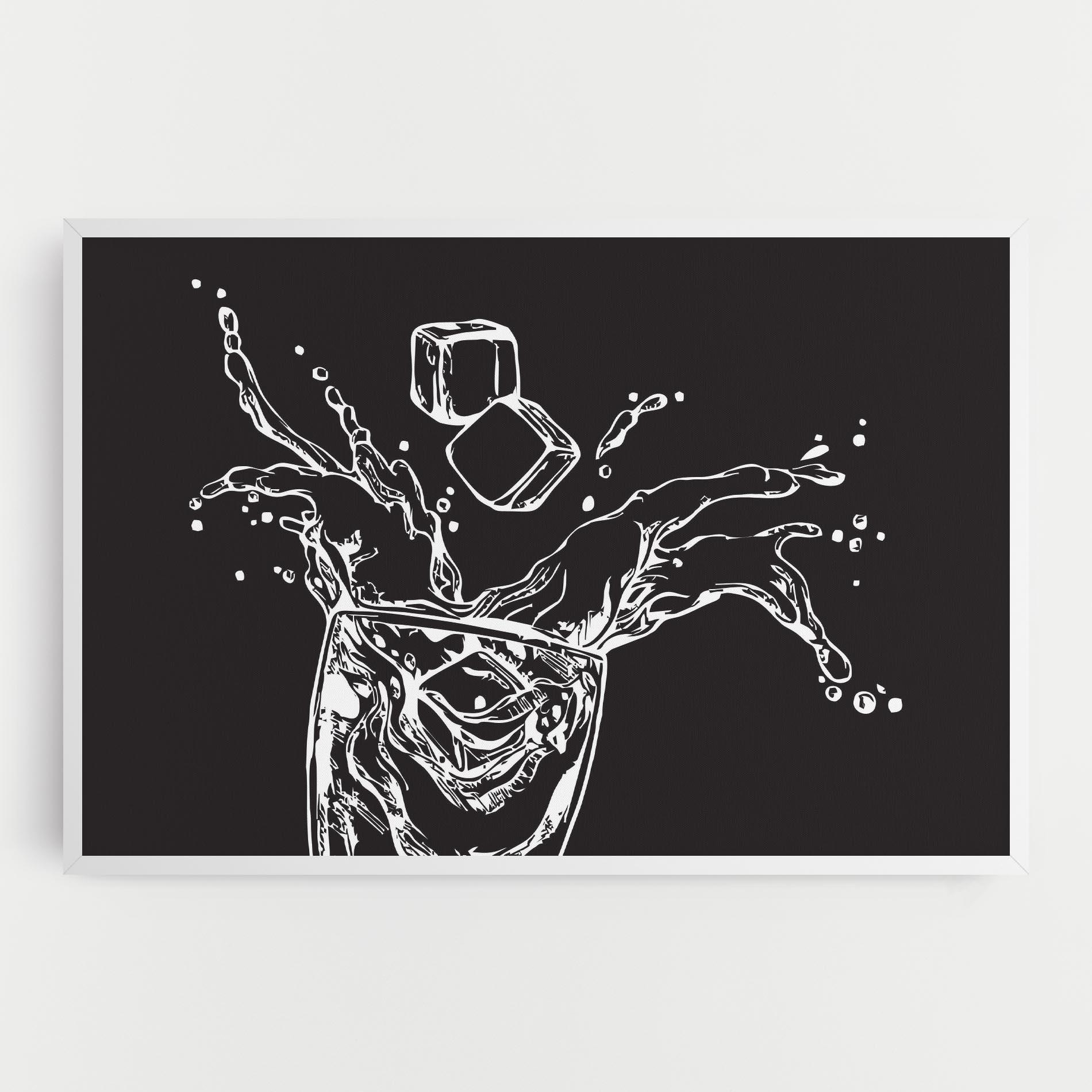 Tablou Canvas Ice Splash Drink mockup 0