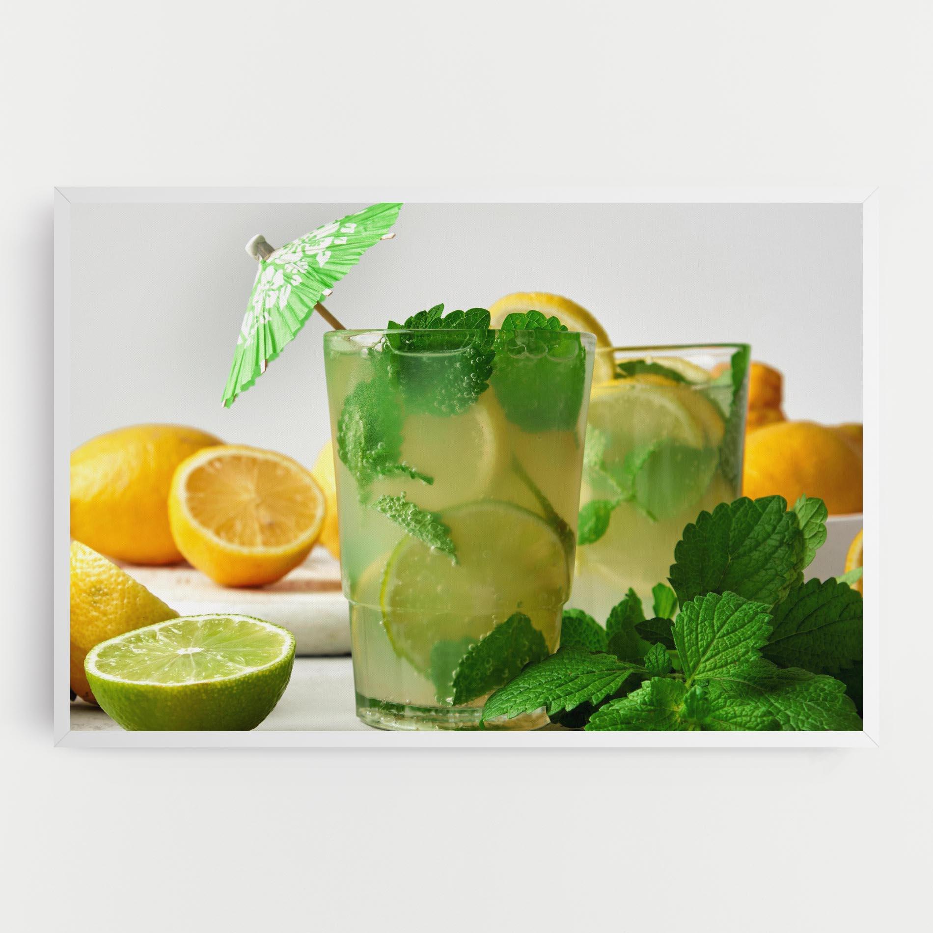 Tablou Canvas Mint Leaves Lemonade mockup 0