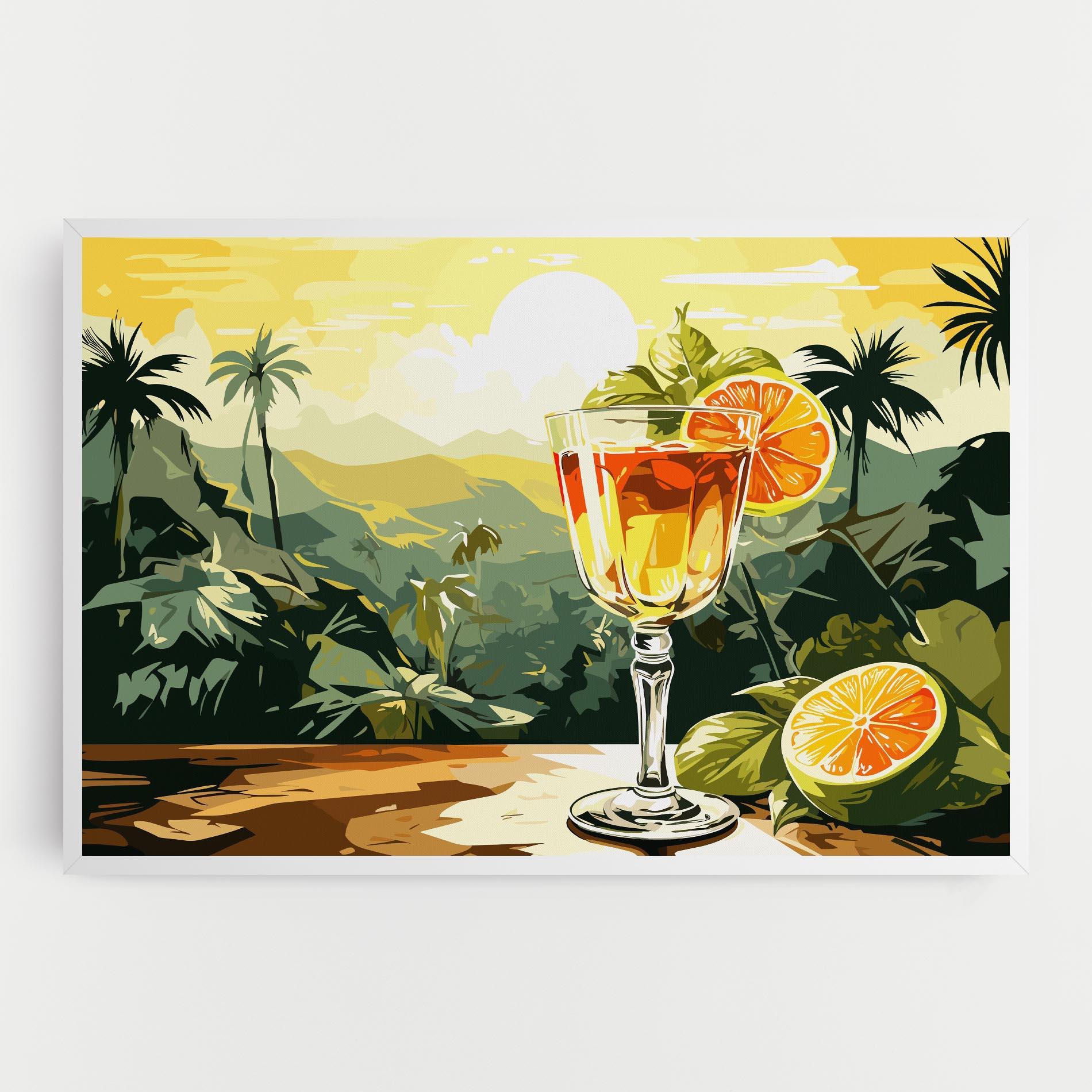 Tablou Canvas Orange Drink mockup 0