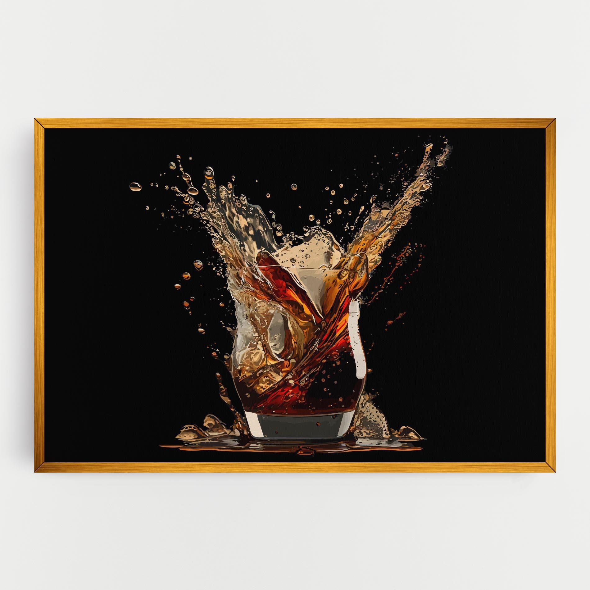 Tablou Canvas Cola Splash mockup 0