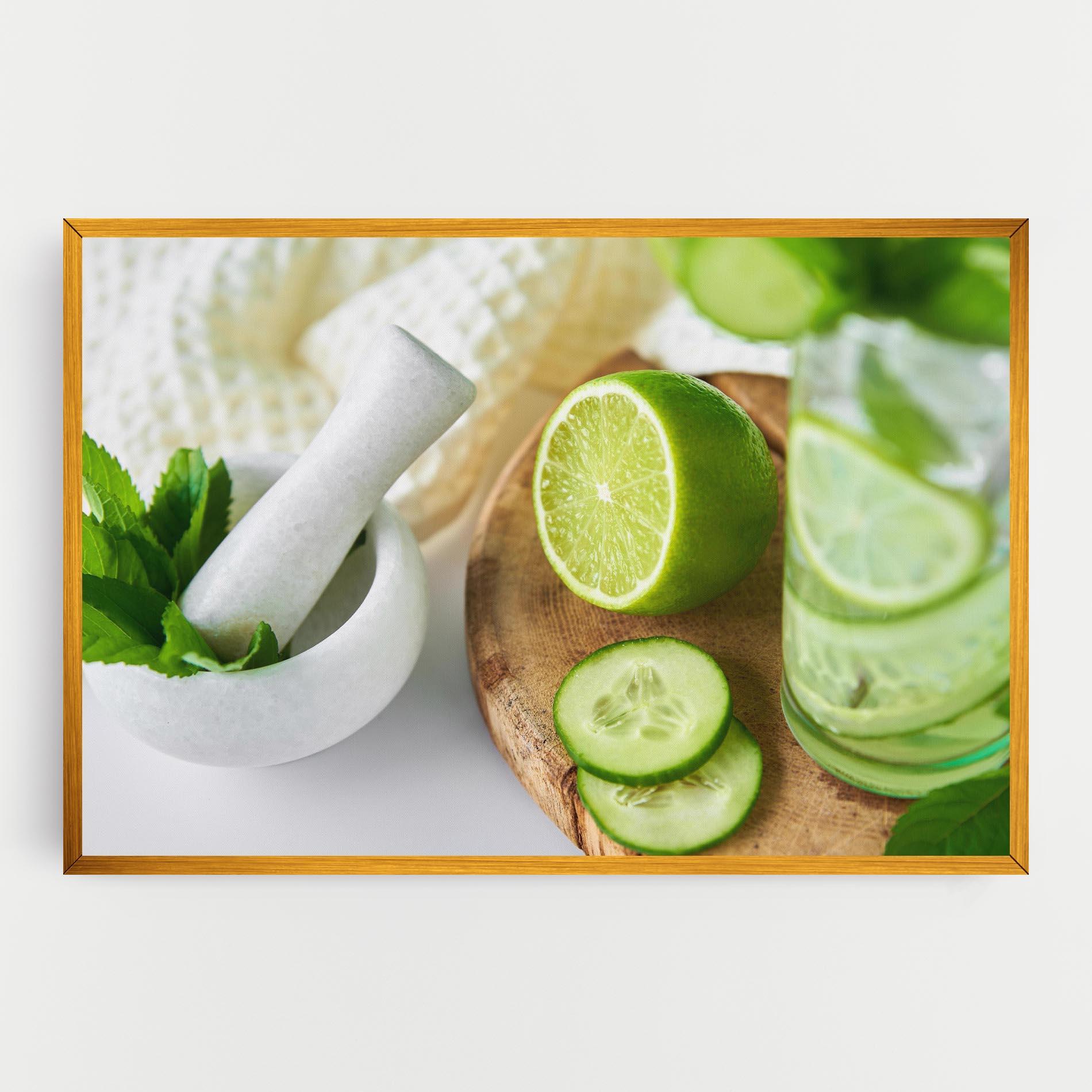 Tablou Canvas Detox Drink Lemonade mockup 0