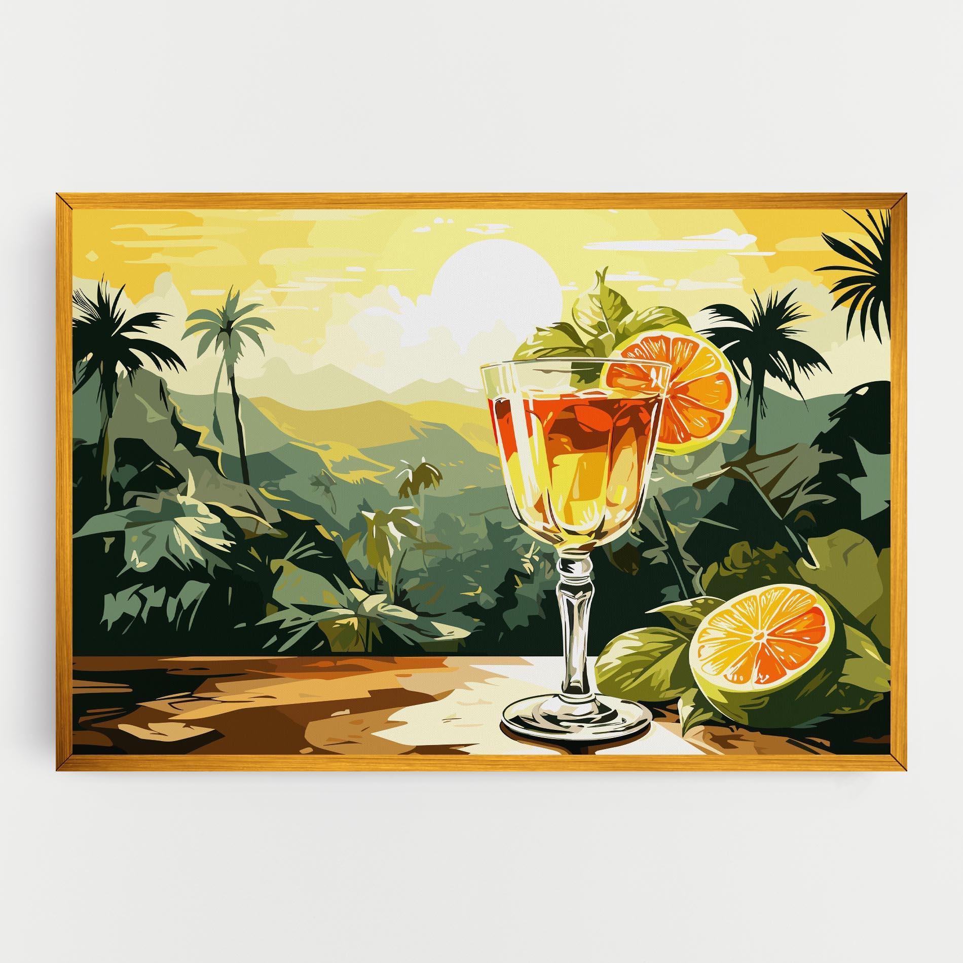 Tablou Canvas Orange Drink mockup 0