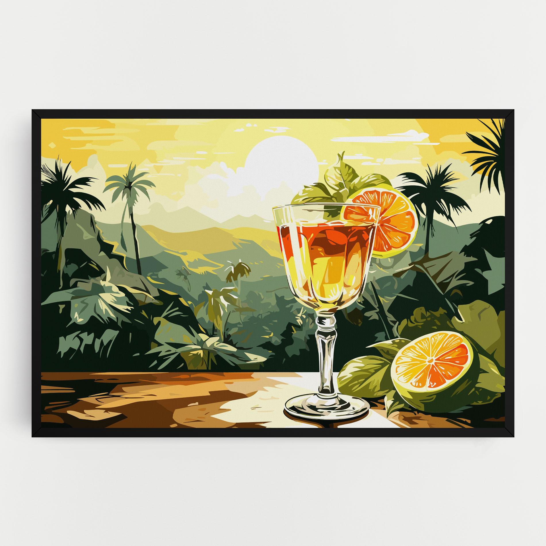 Tablou Canvas Orange Drink mockup 0