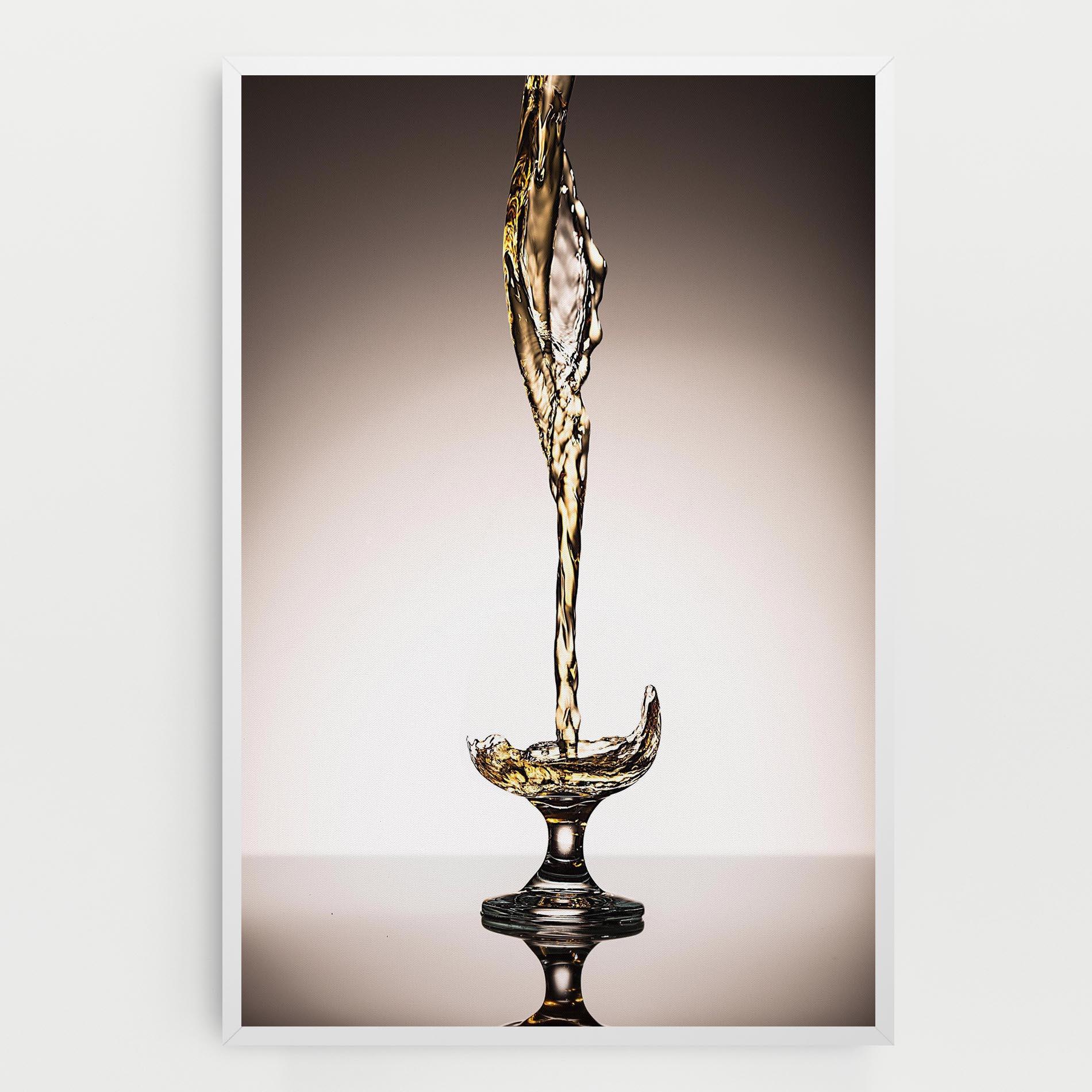 Tablou Canvas White Wine Splash mockup 0