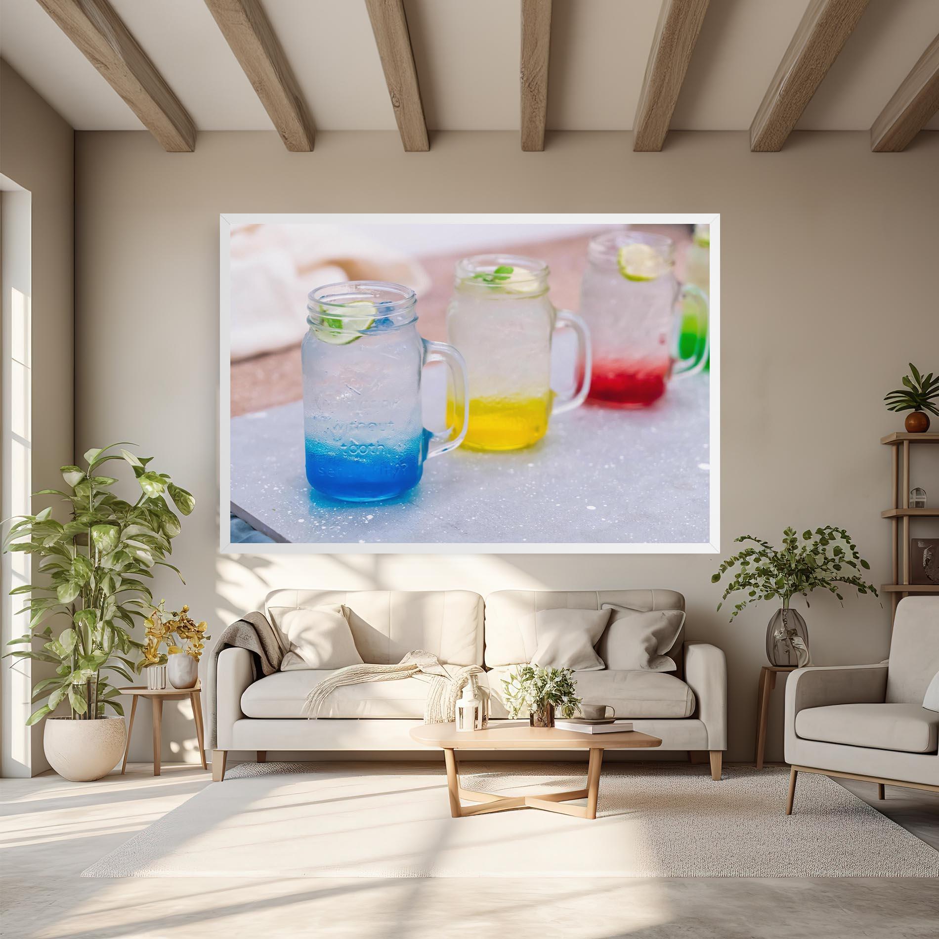 Tablou Canvas Colorful Italian Soda mockup 6