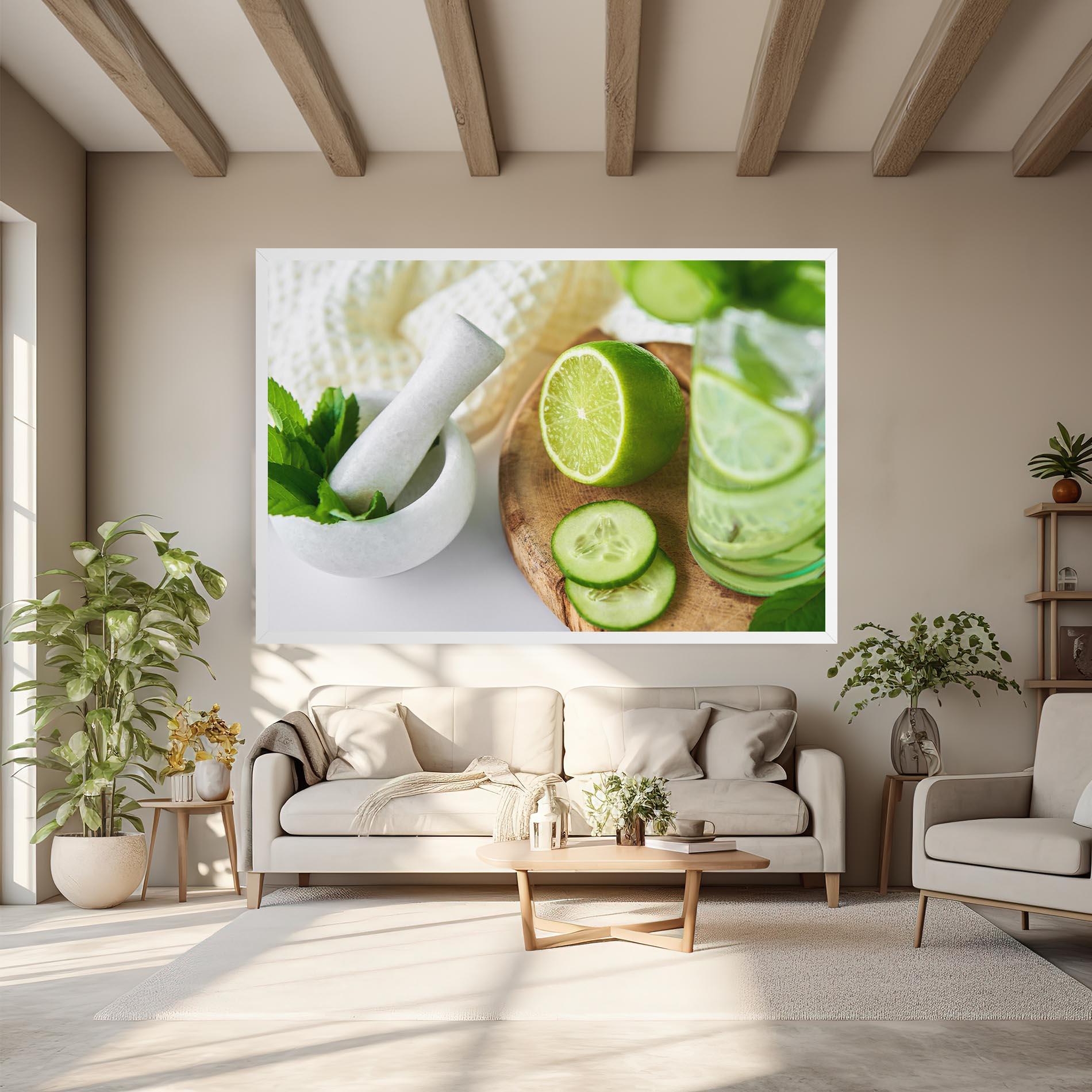 Tablou Canvas Detox Drink Lemonade mockup 6