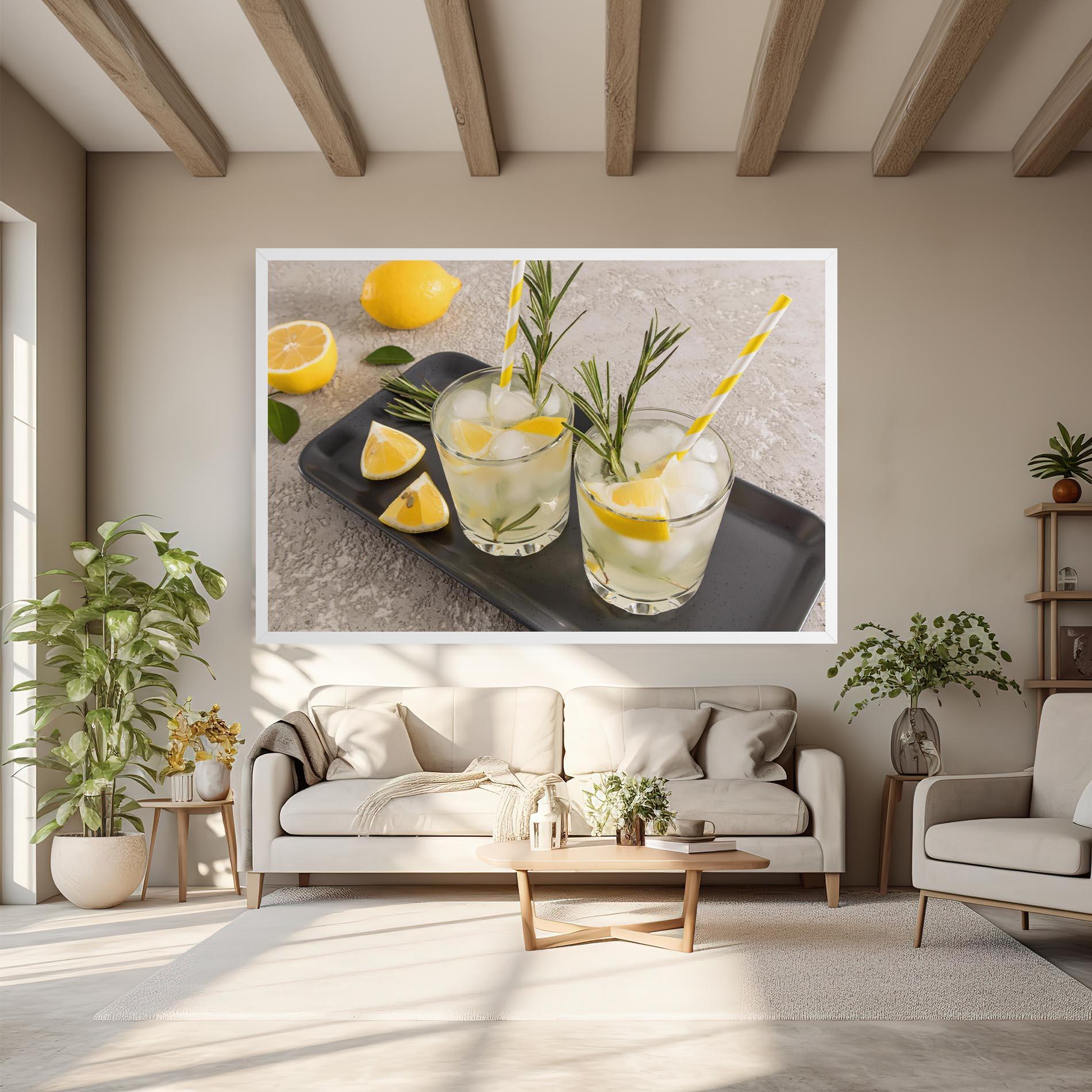 Tablou Canvas Fruit Vitamin Water mockup 6