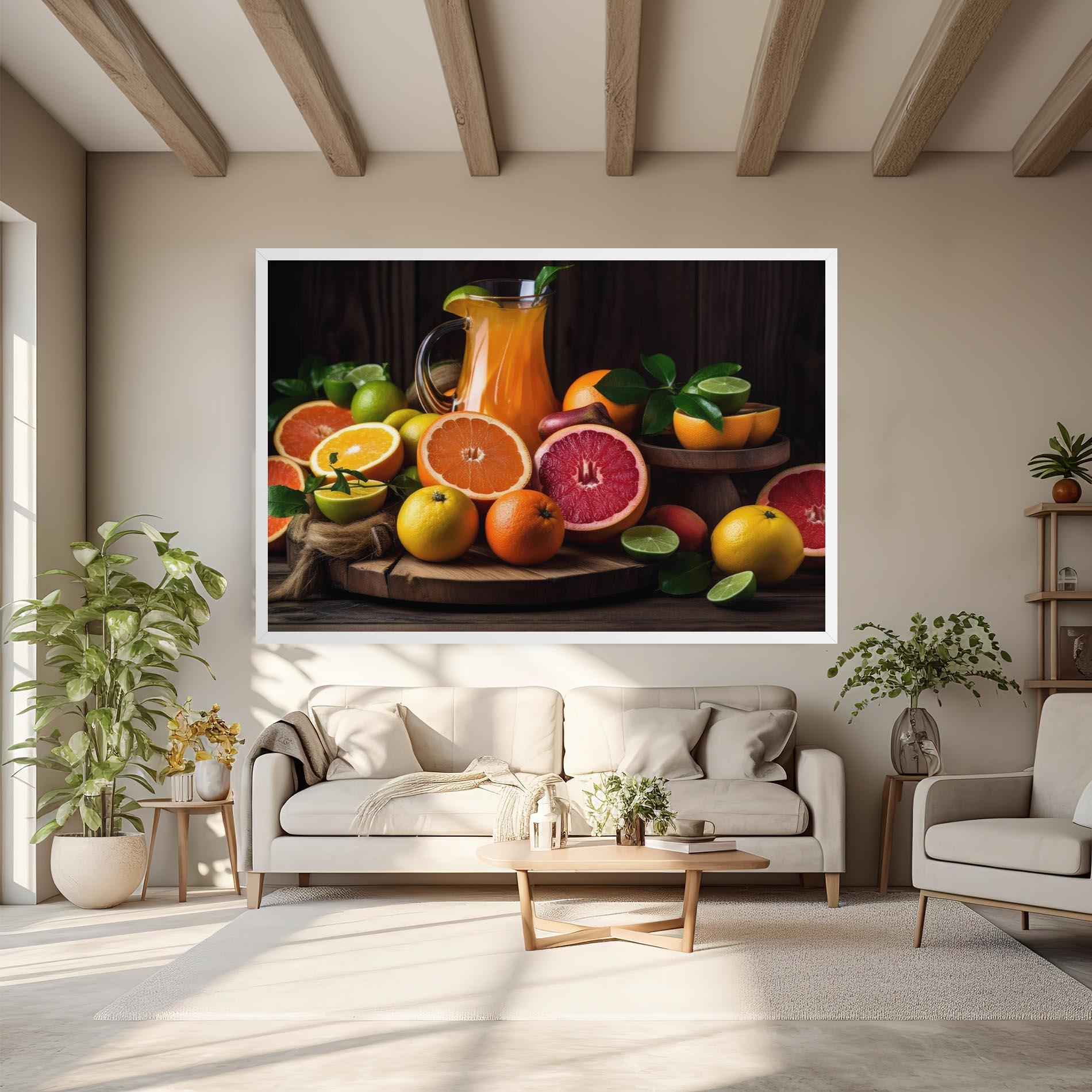 Tablou Canvas Glass Of Orange Juice mockup 6