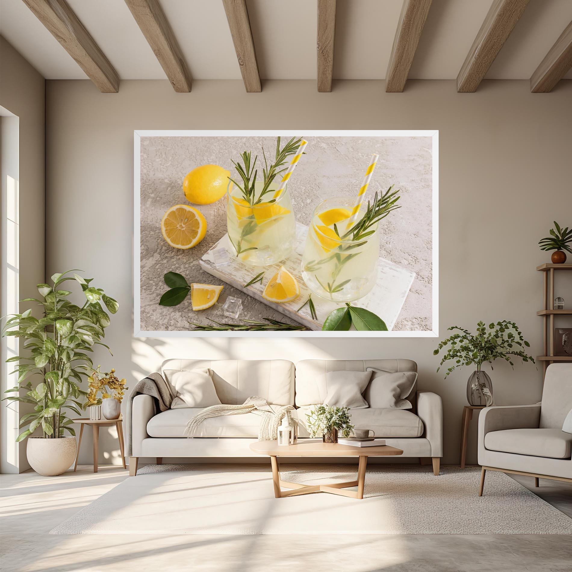 Tablou Canvas Homemade Rosemary Drink mockup 6