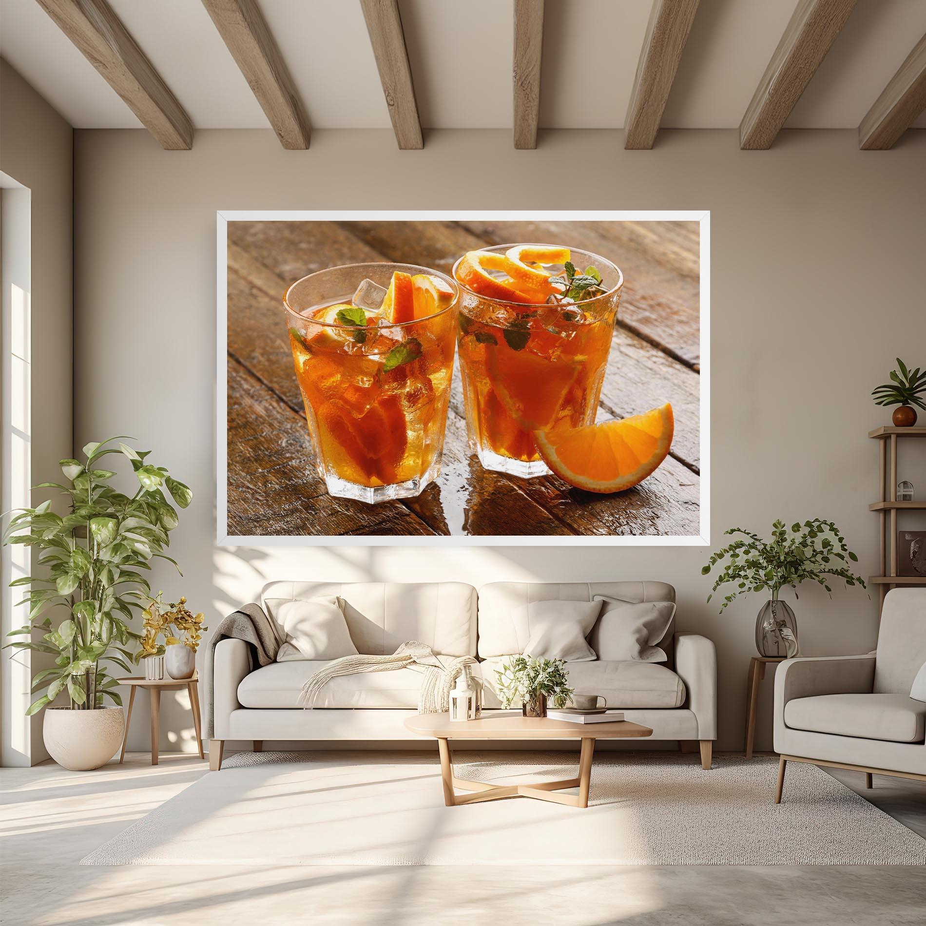 Tablou Canvas Orange Lemonade mockup 6