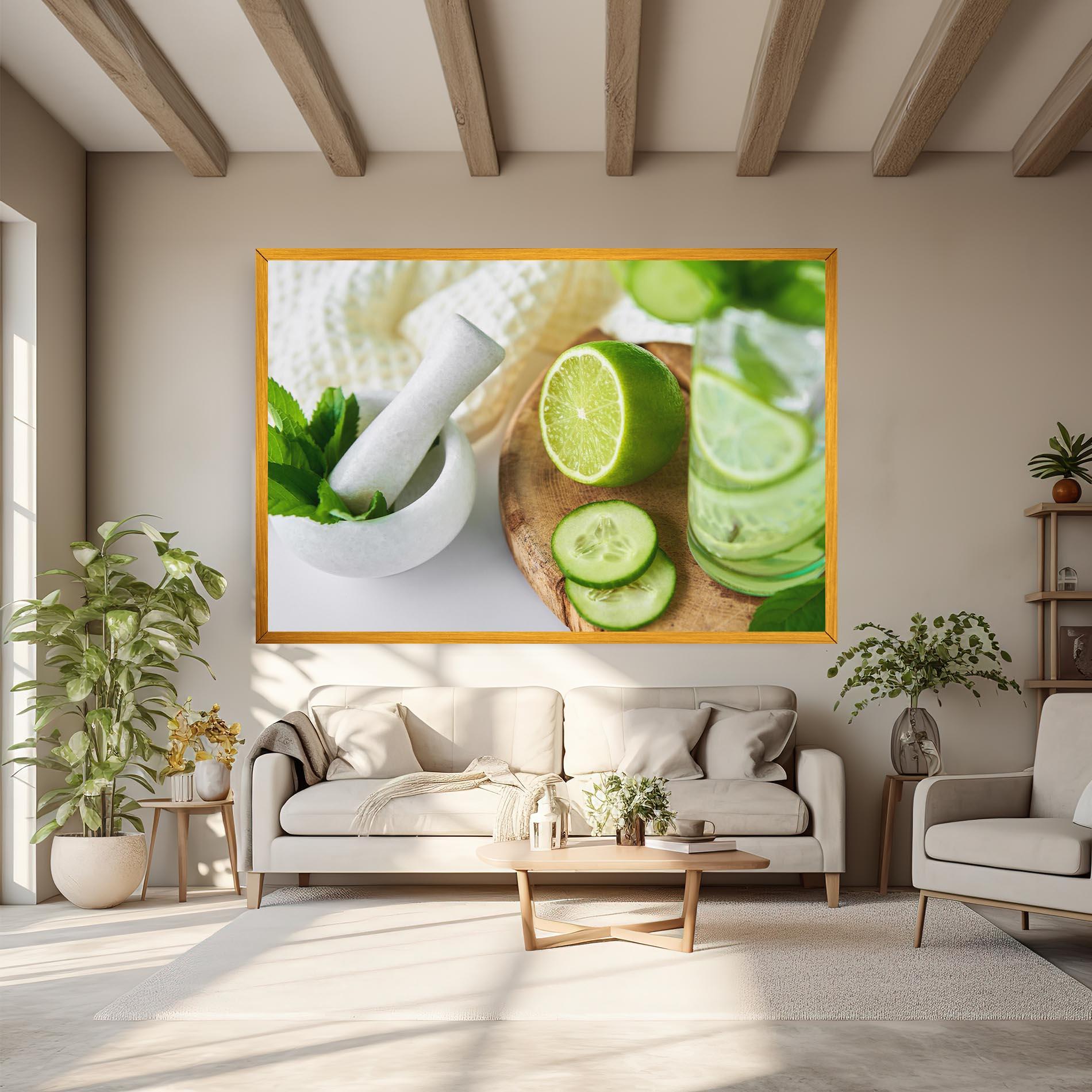 Tablou Canvas Detox Drink Lemonade mockup 6