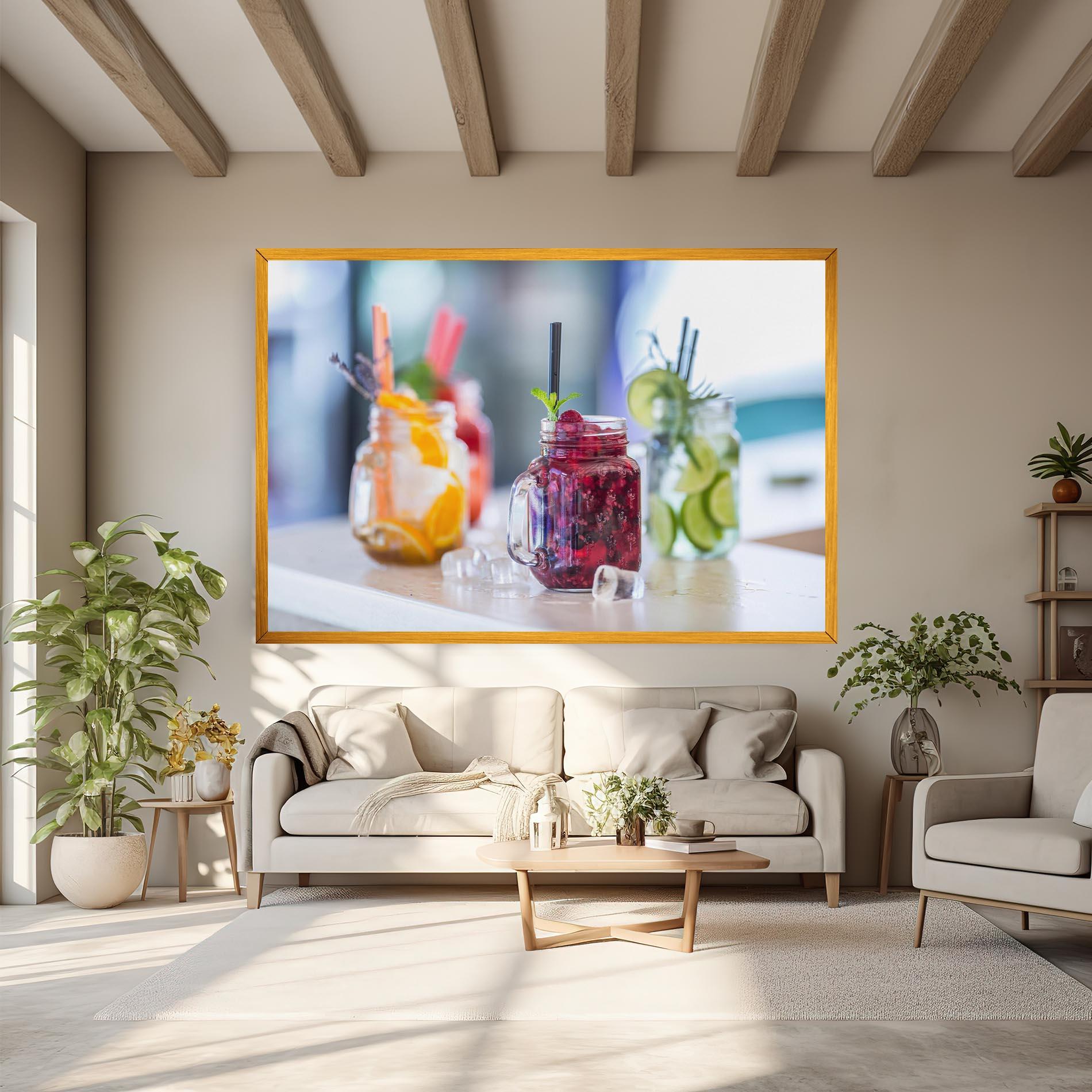 Tablou Canvas Orange Lime Lemonades mockup 6