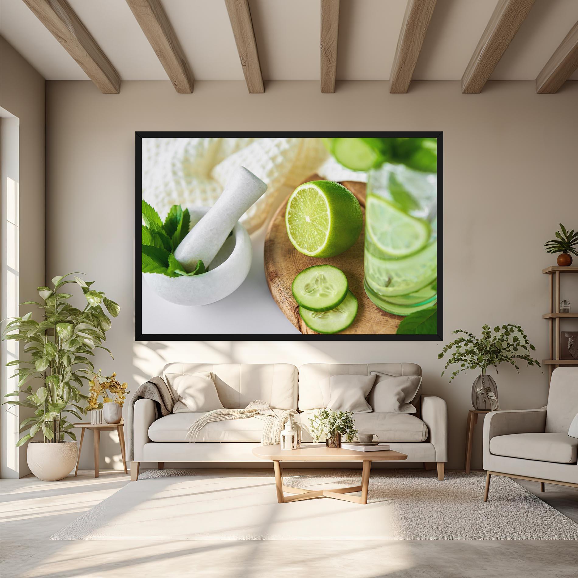 Tablou Canvas Detox Drink Lemonade mockup 6