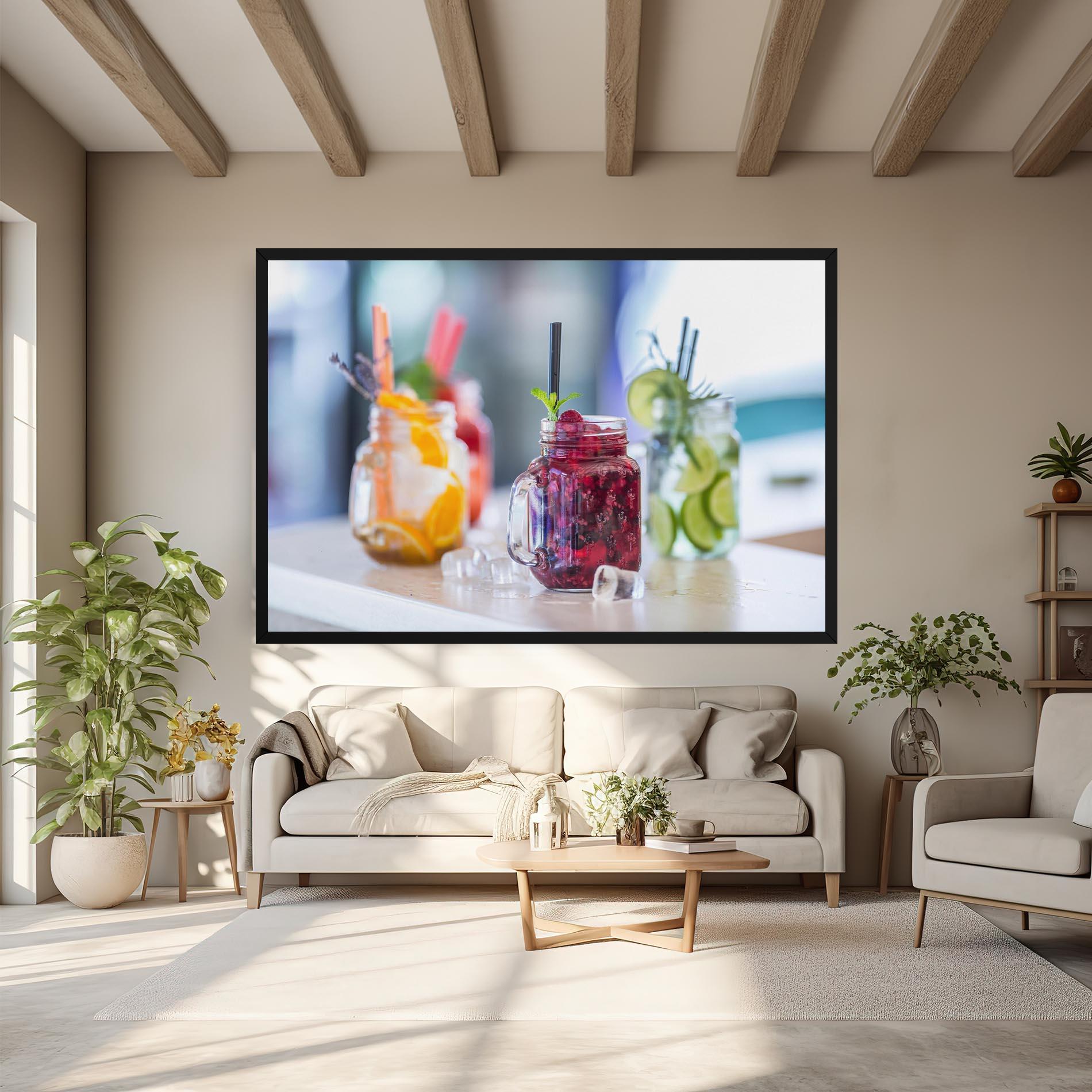 Tablou Canvas Orange Lime Lemonades mockup 6