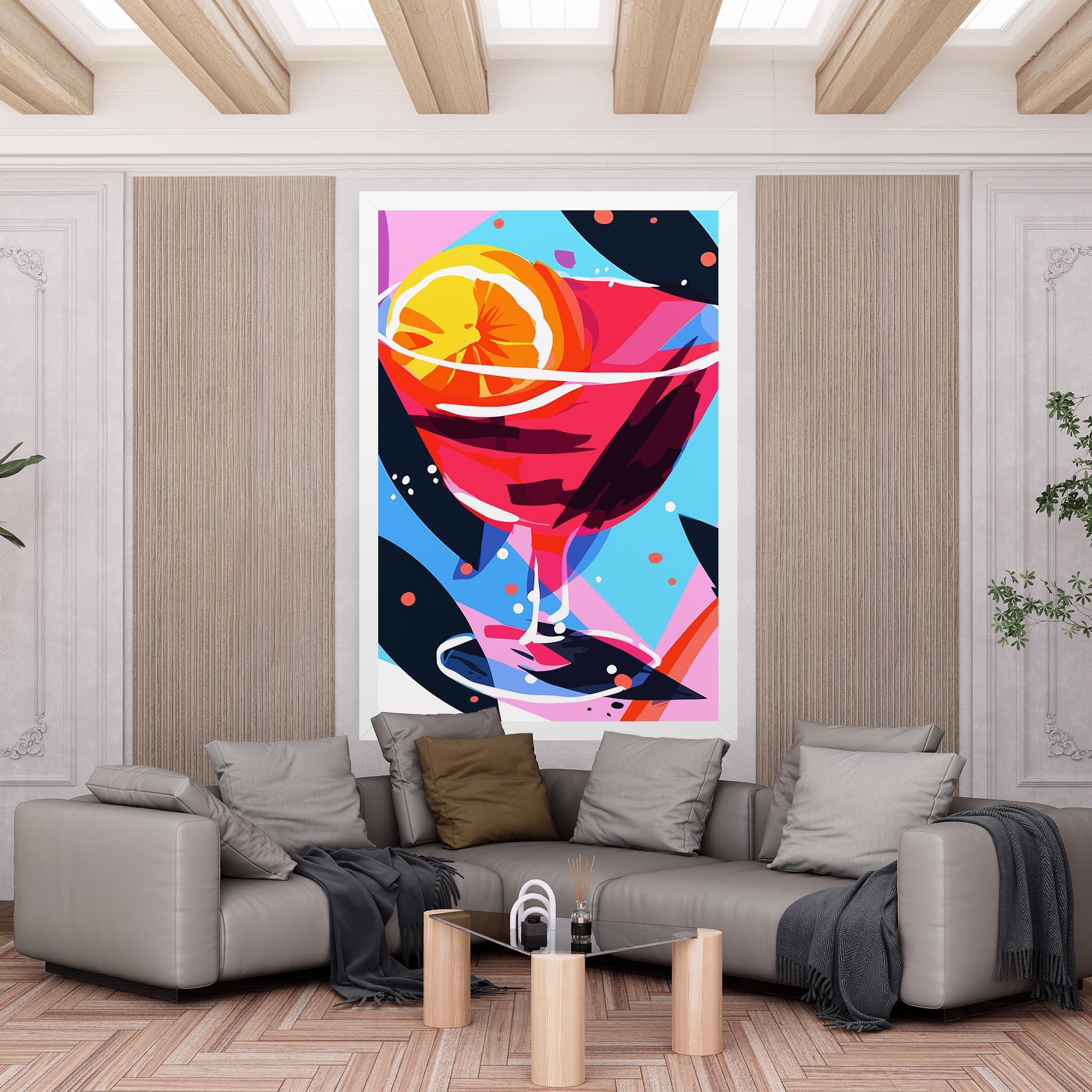 Tablou Canvas Red Cocktail Art mockup 6