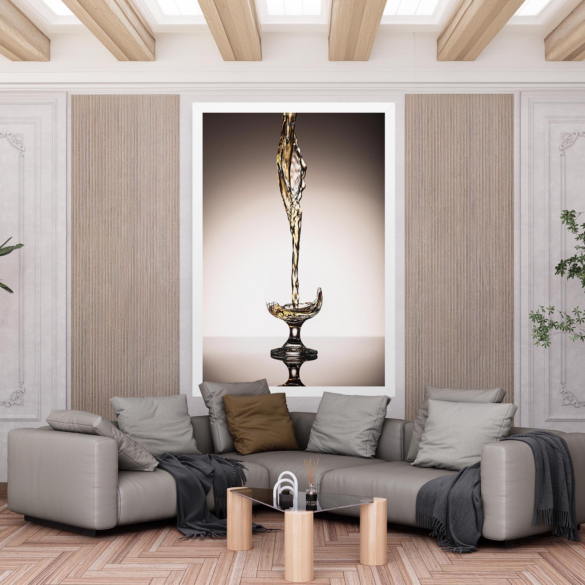 Tablou Canvas White Wine Splash mockup 6