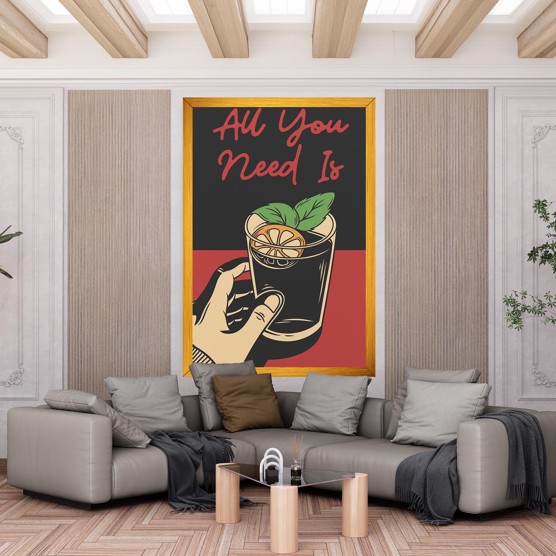 Tablou Canvas All U Need mockup 6