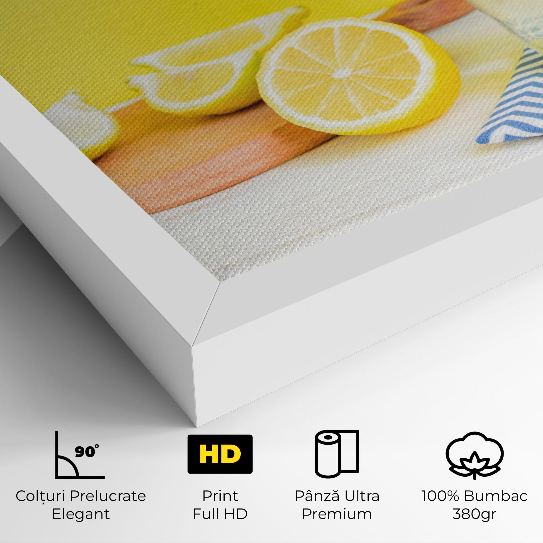 Tablou Canvas Citrus Lemonade Water mockup 4