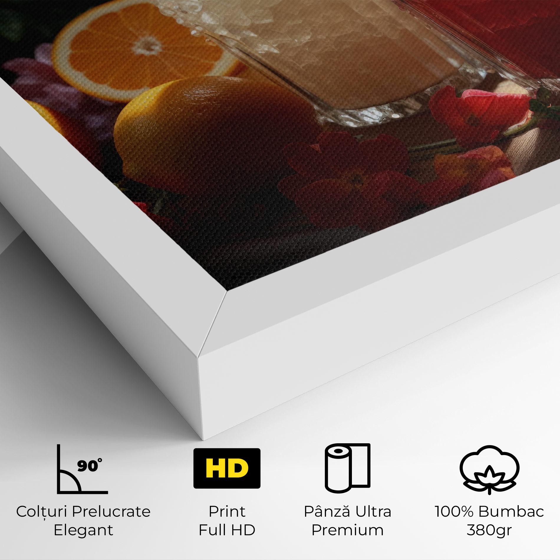 Tablou Canvas Citrus Smoothie Drink mockup 4
