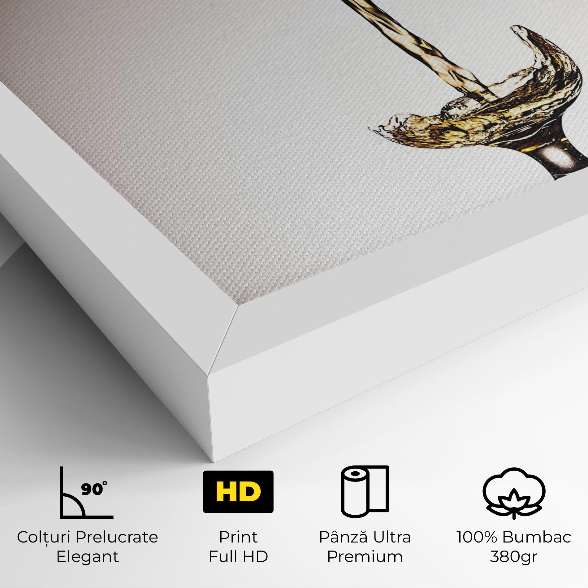 Tablou Canvas White Wine Splash mockup 4