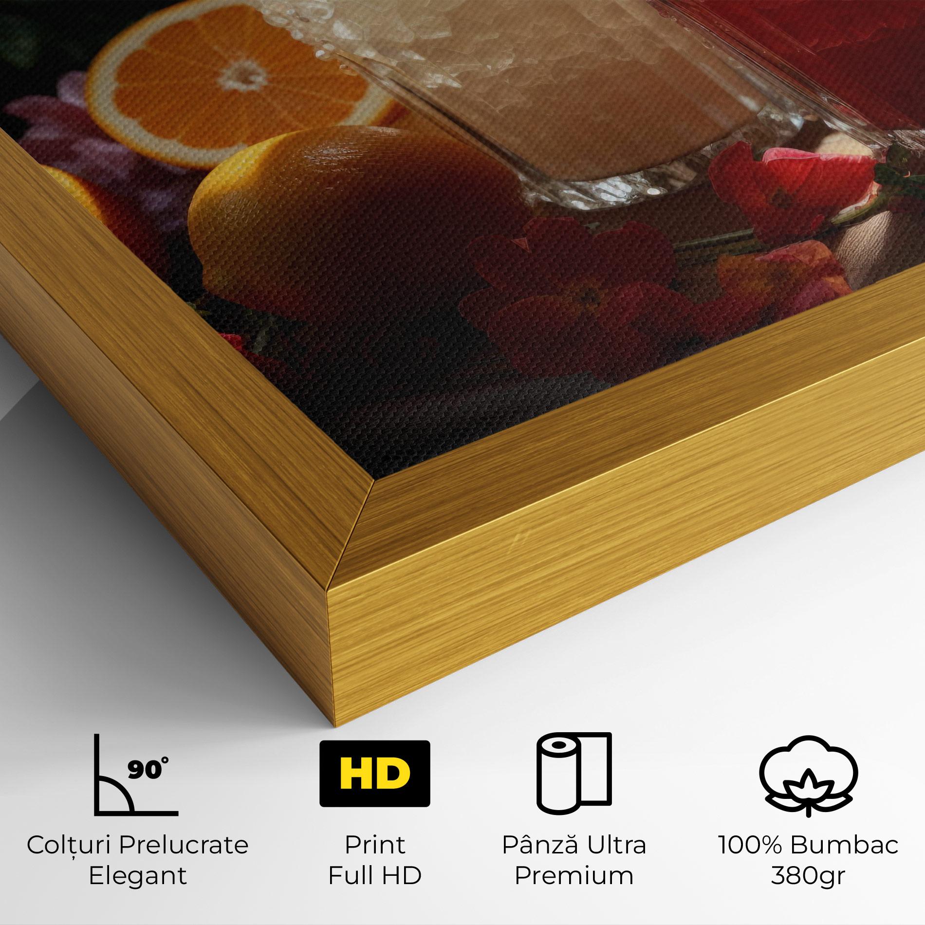 Tablou Canvas Citrus Smoothie Drink mockup 4