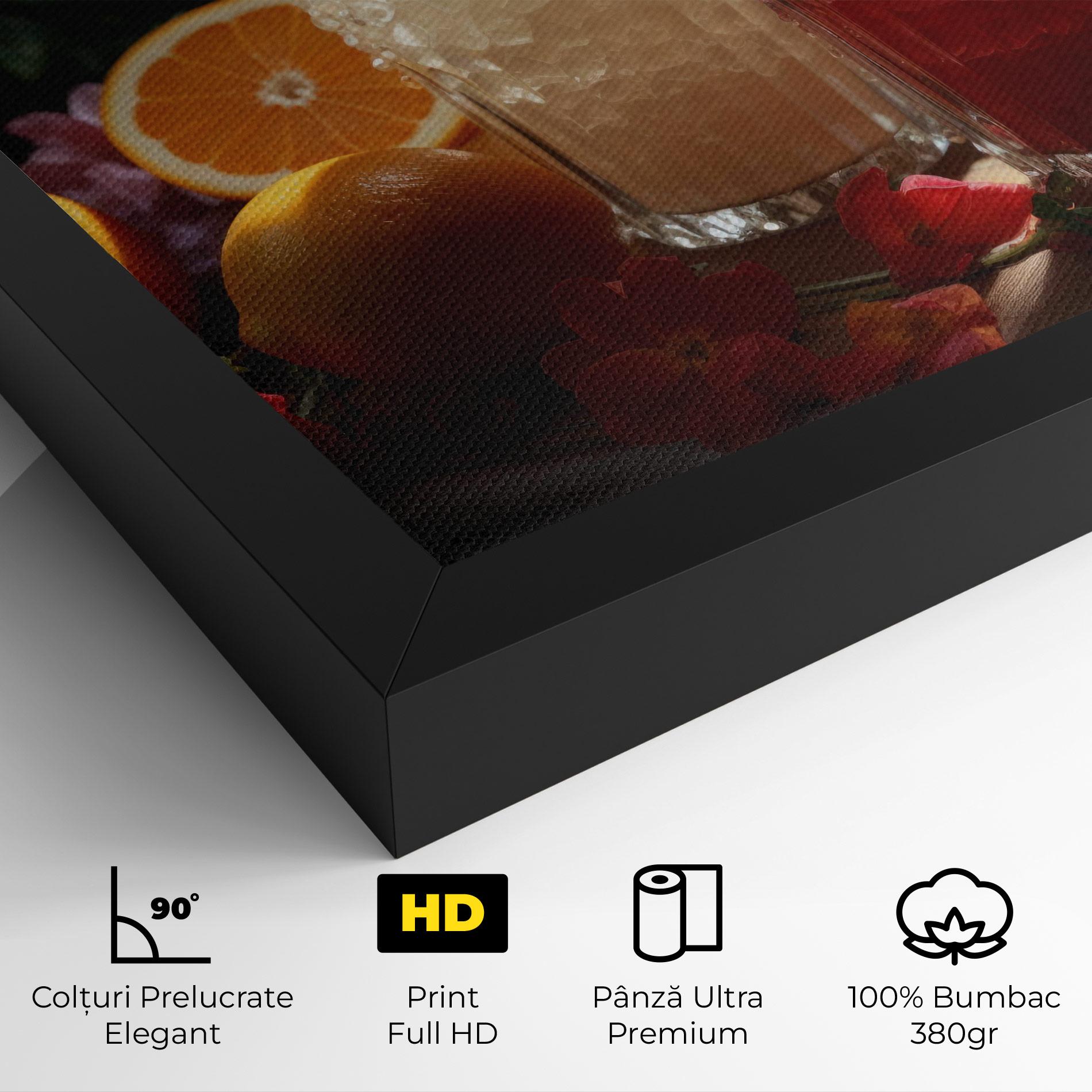 Tablou Canvas Citrus Smoothie Drink mockup 4