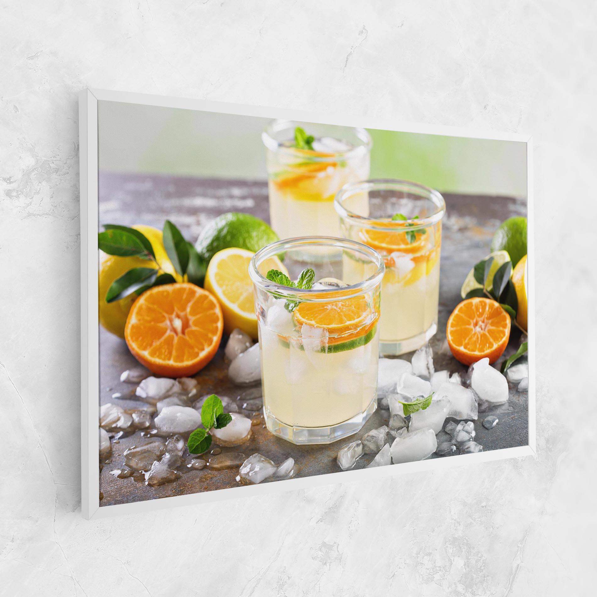 Tablou Canvas Citrus Fruit Lemonade mockup 1