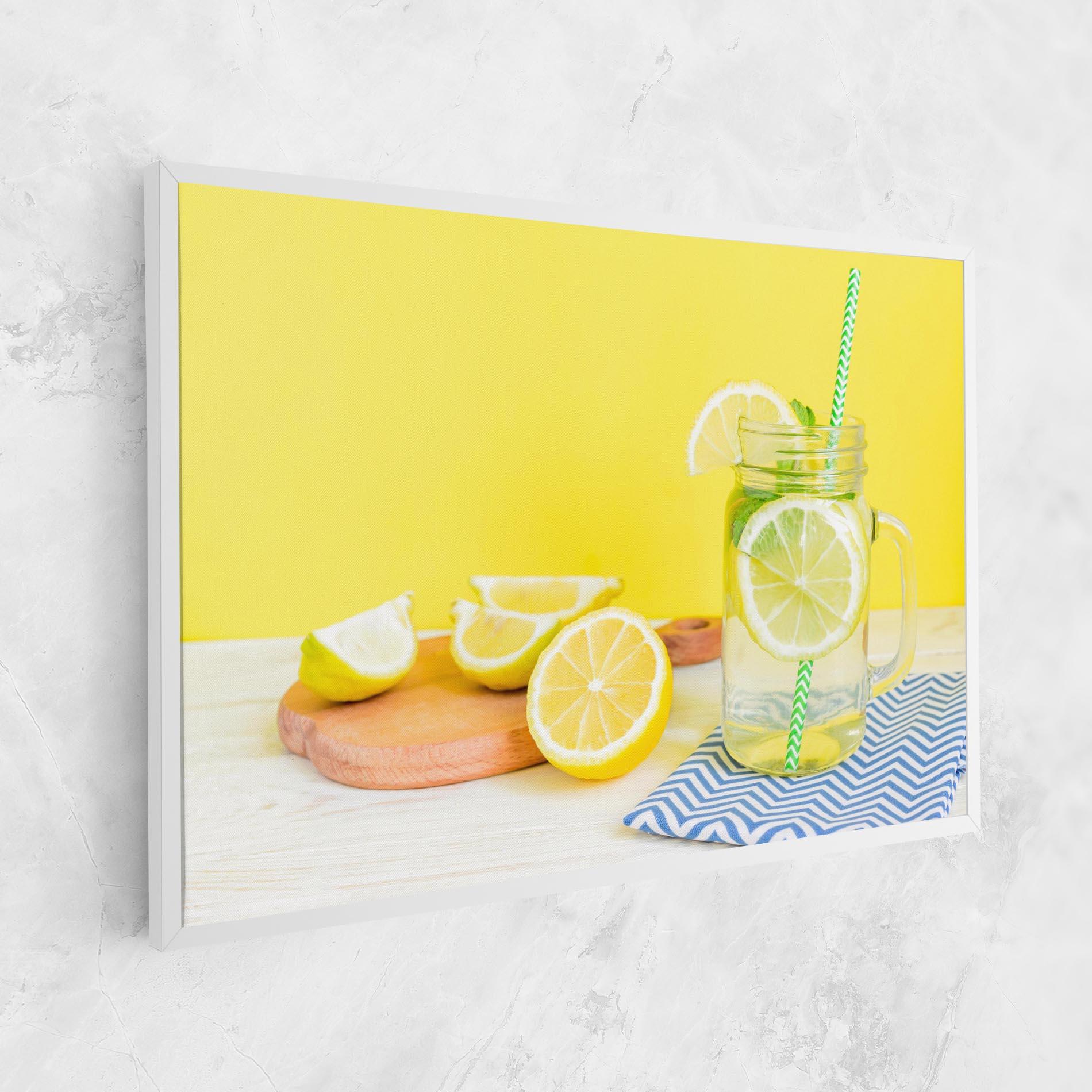 Tablou Canvas Citrus Lemonade Water mockup 1