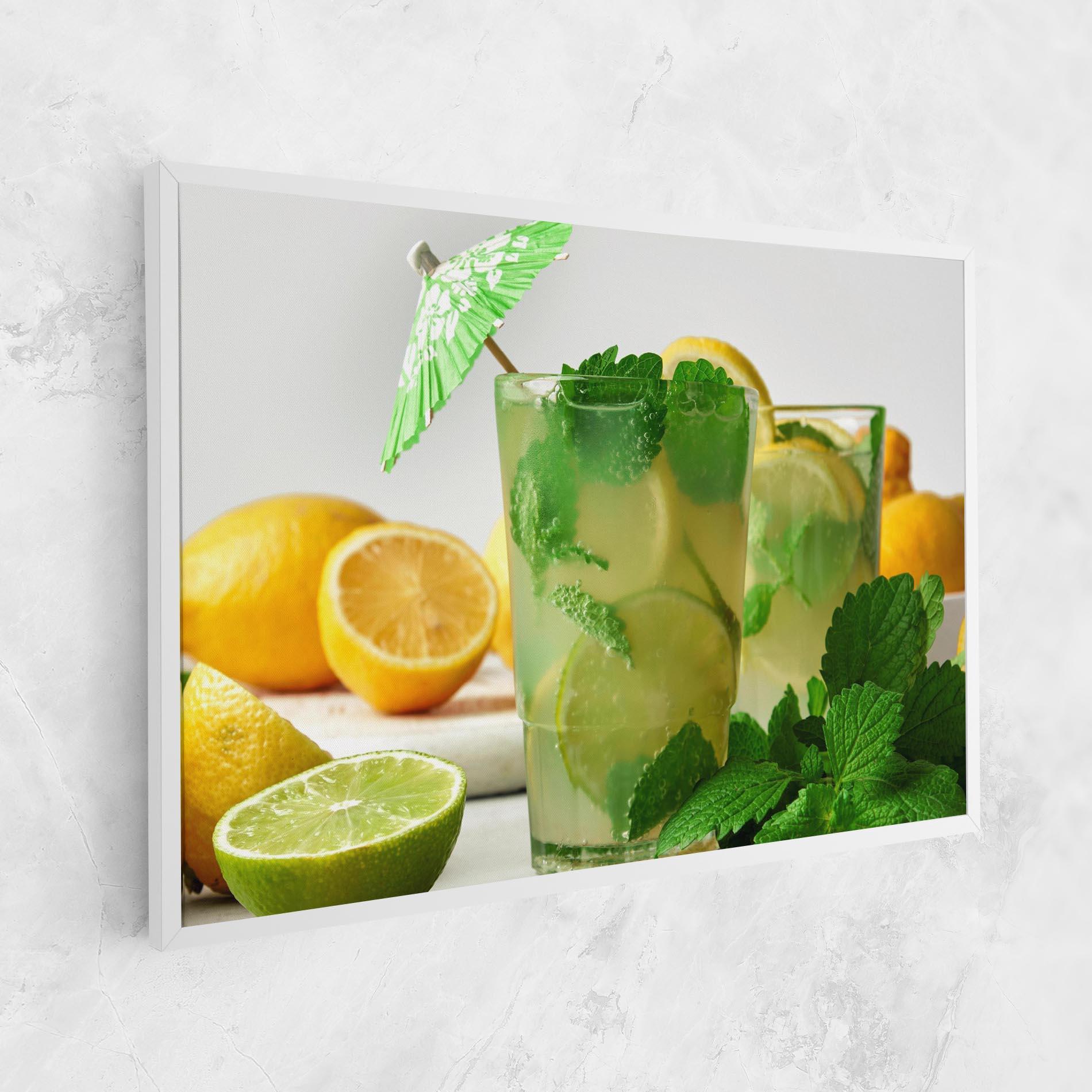 Tablou Canvas Mint Leaves Lemonade mockup 1
