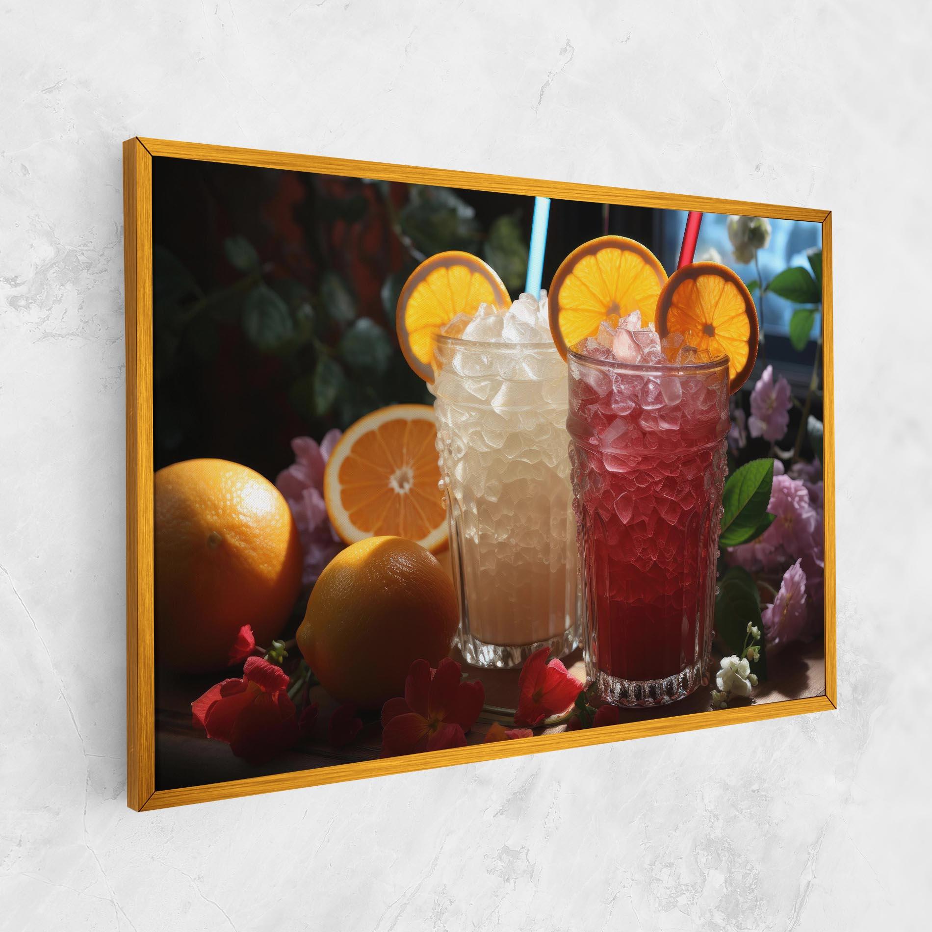 Tablou Canvas Citrus Smoothie Drink mockup 1