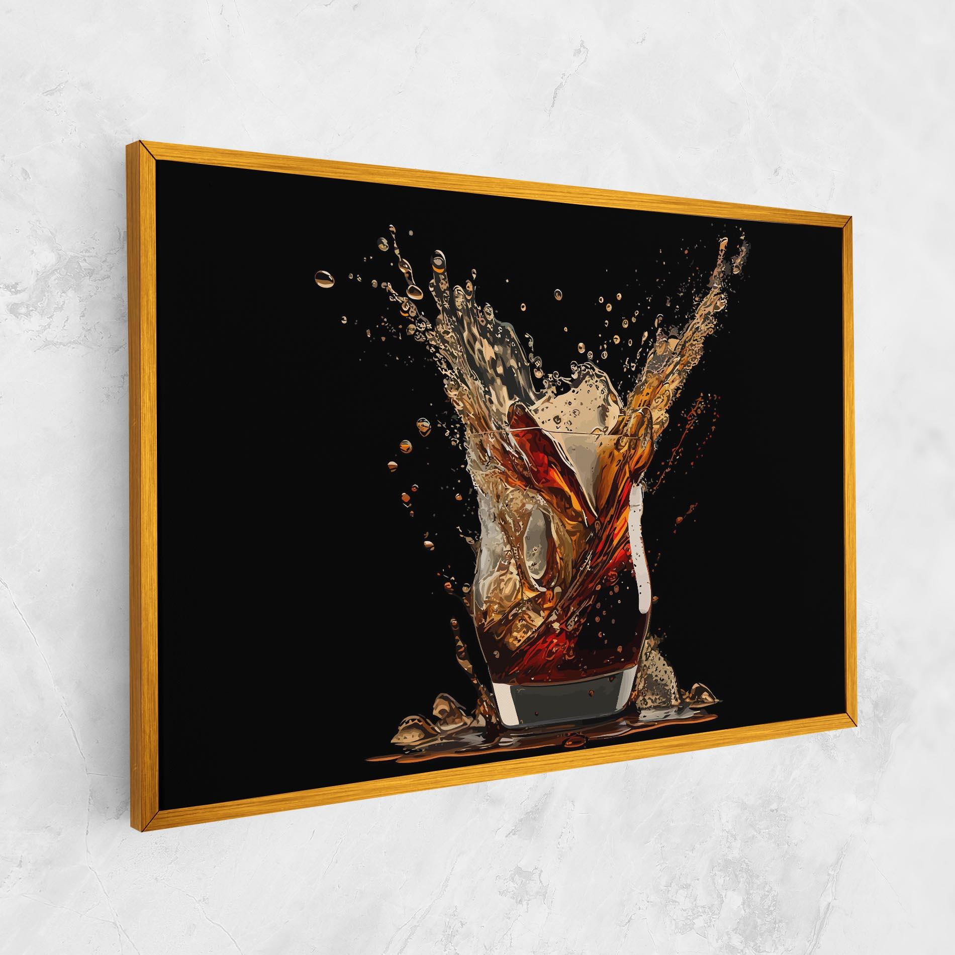 Tablou Canvas Cola Splash mockup 1