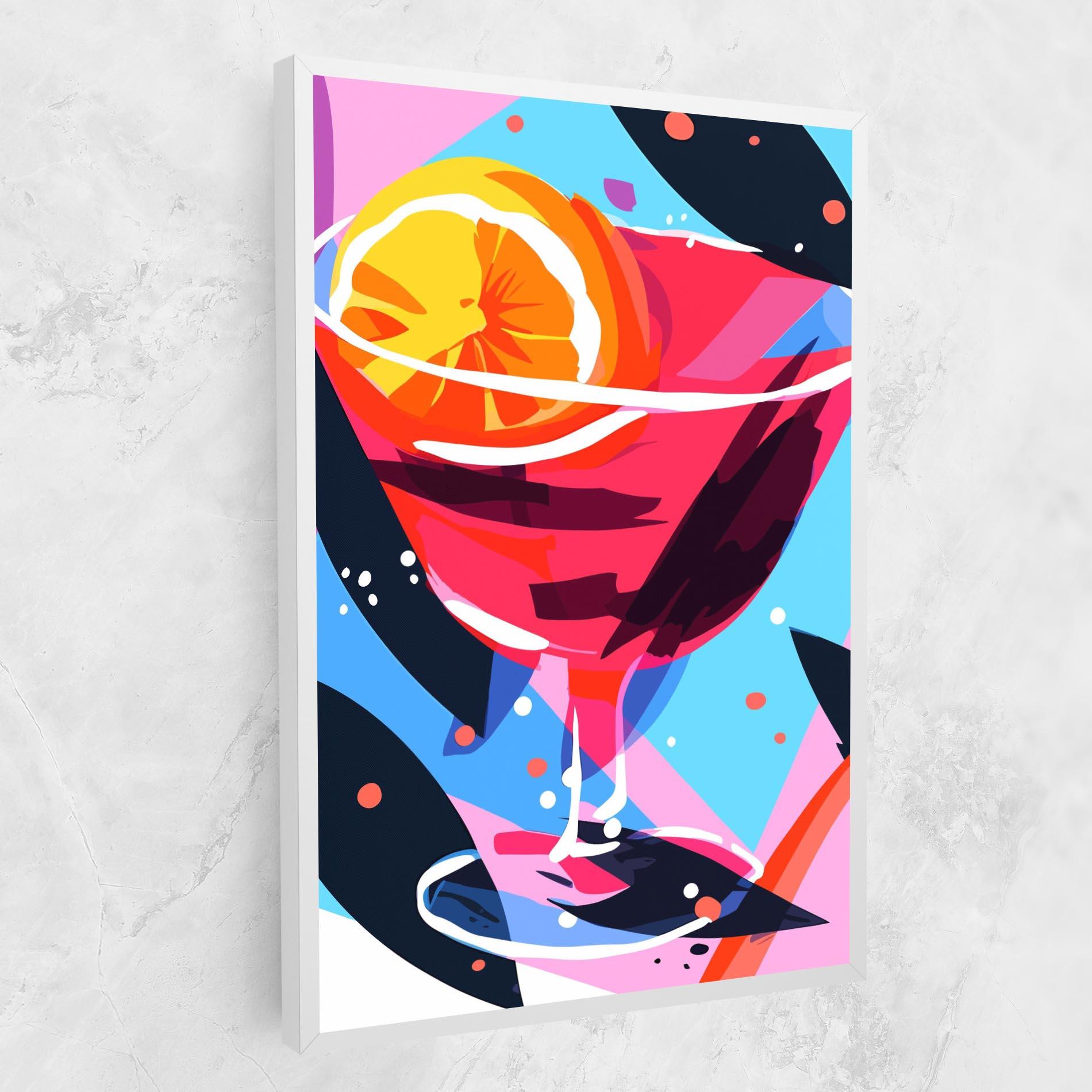 Tablou Canvas Red Cocktail Art mockup 1
