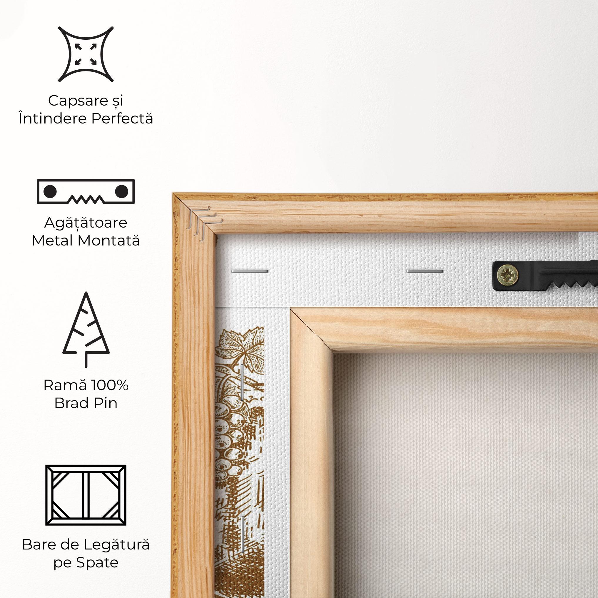 Tablou Canvas Brown Line Drinks mockup 5