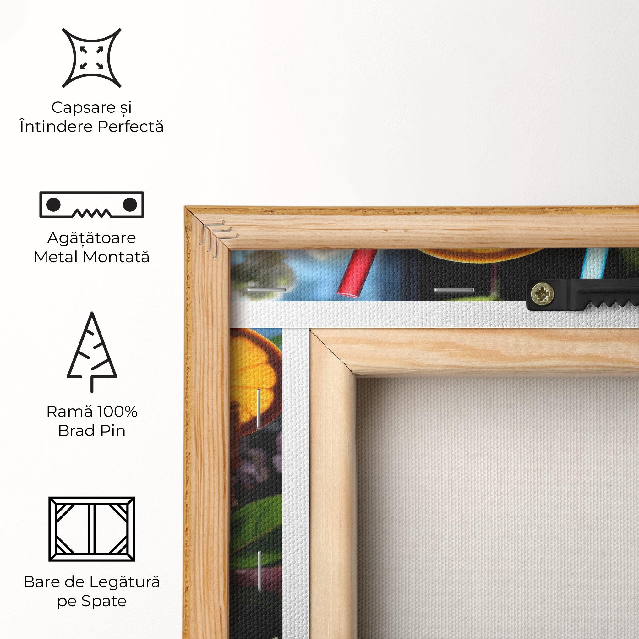 Tablou Canvas Citrus Smoothie Drink mockup 5