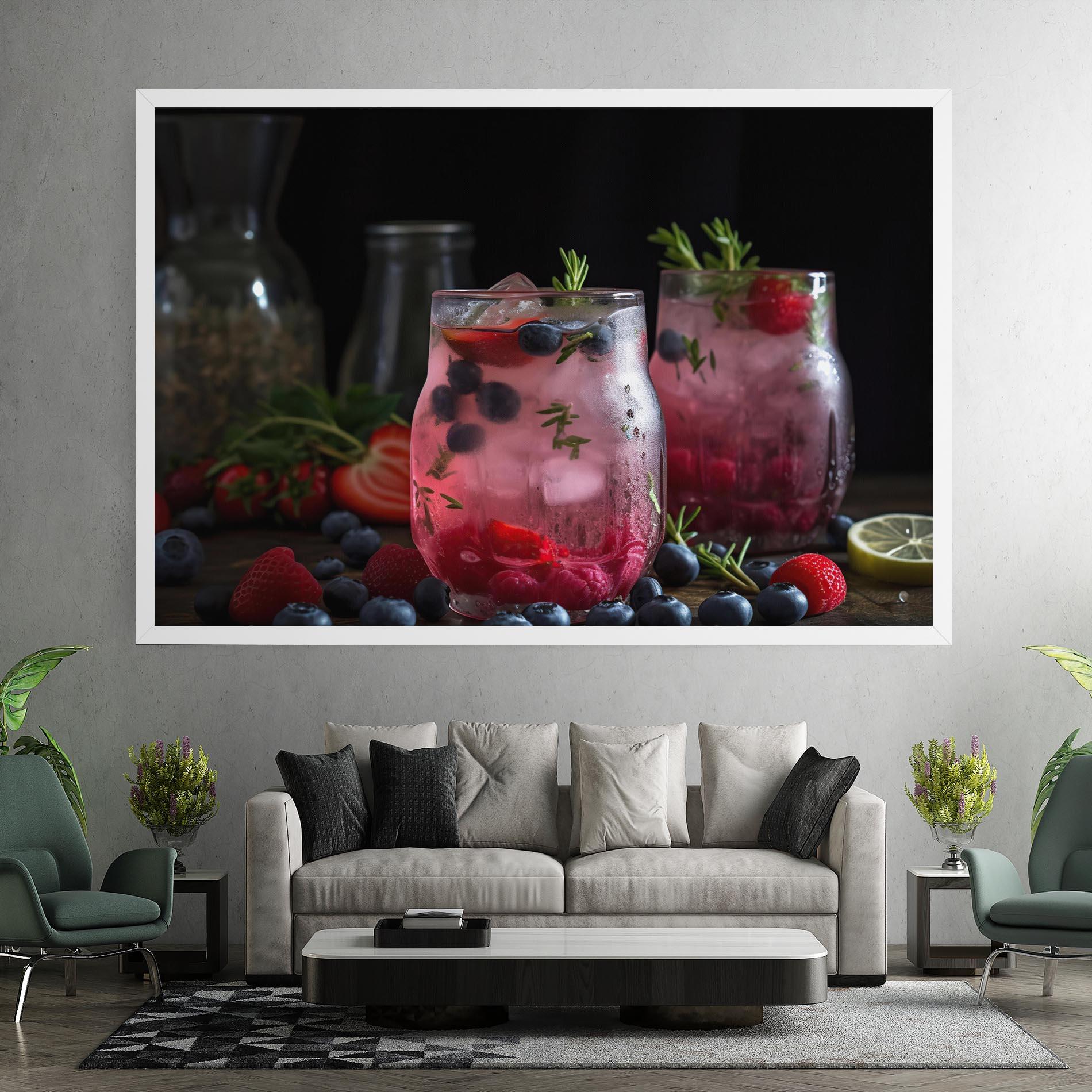 Tablou Canvas Berry Ice Drink mockup 7